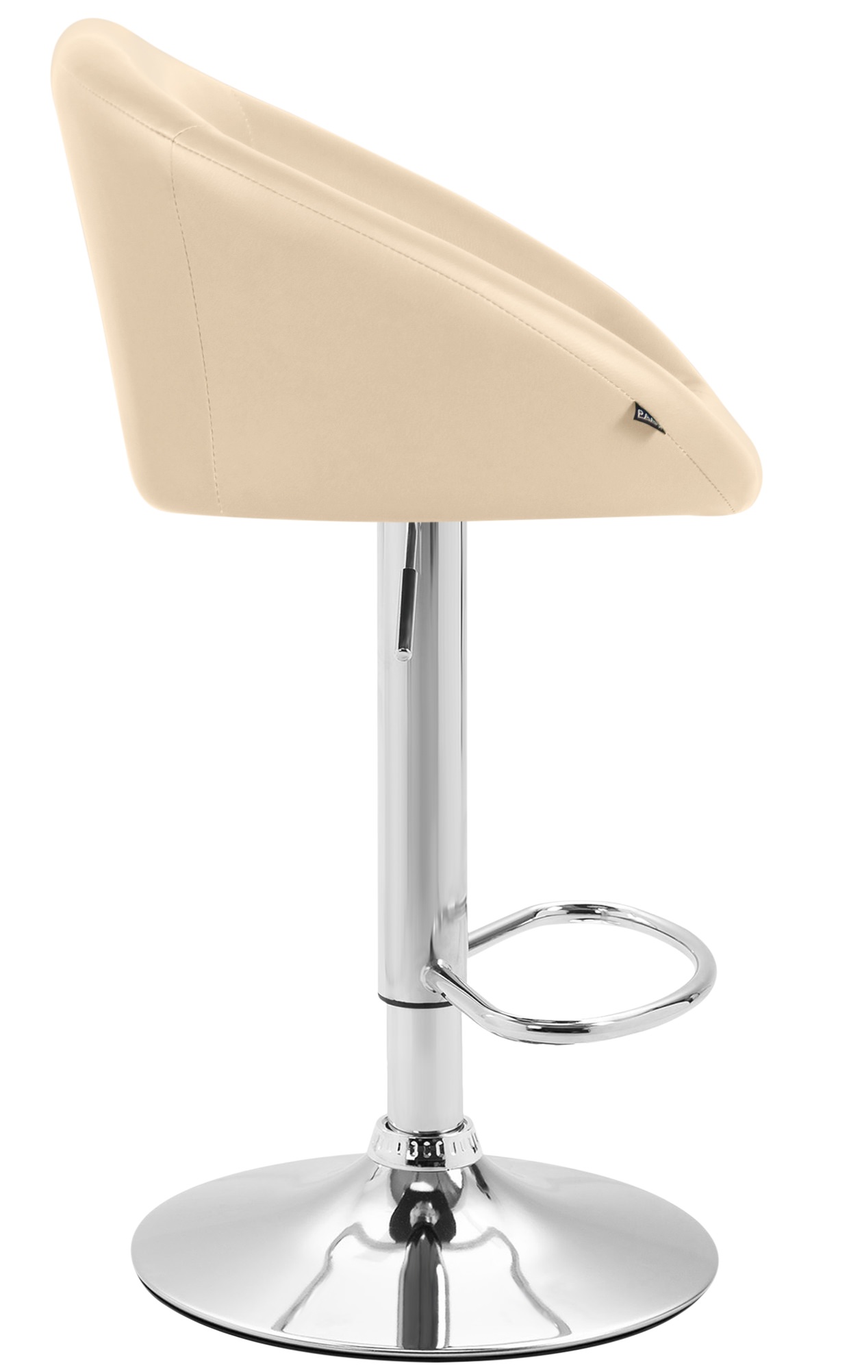 Tabouret de bar Miami V2 similicuir avec pied en métal
