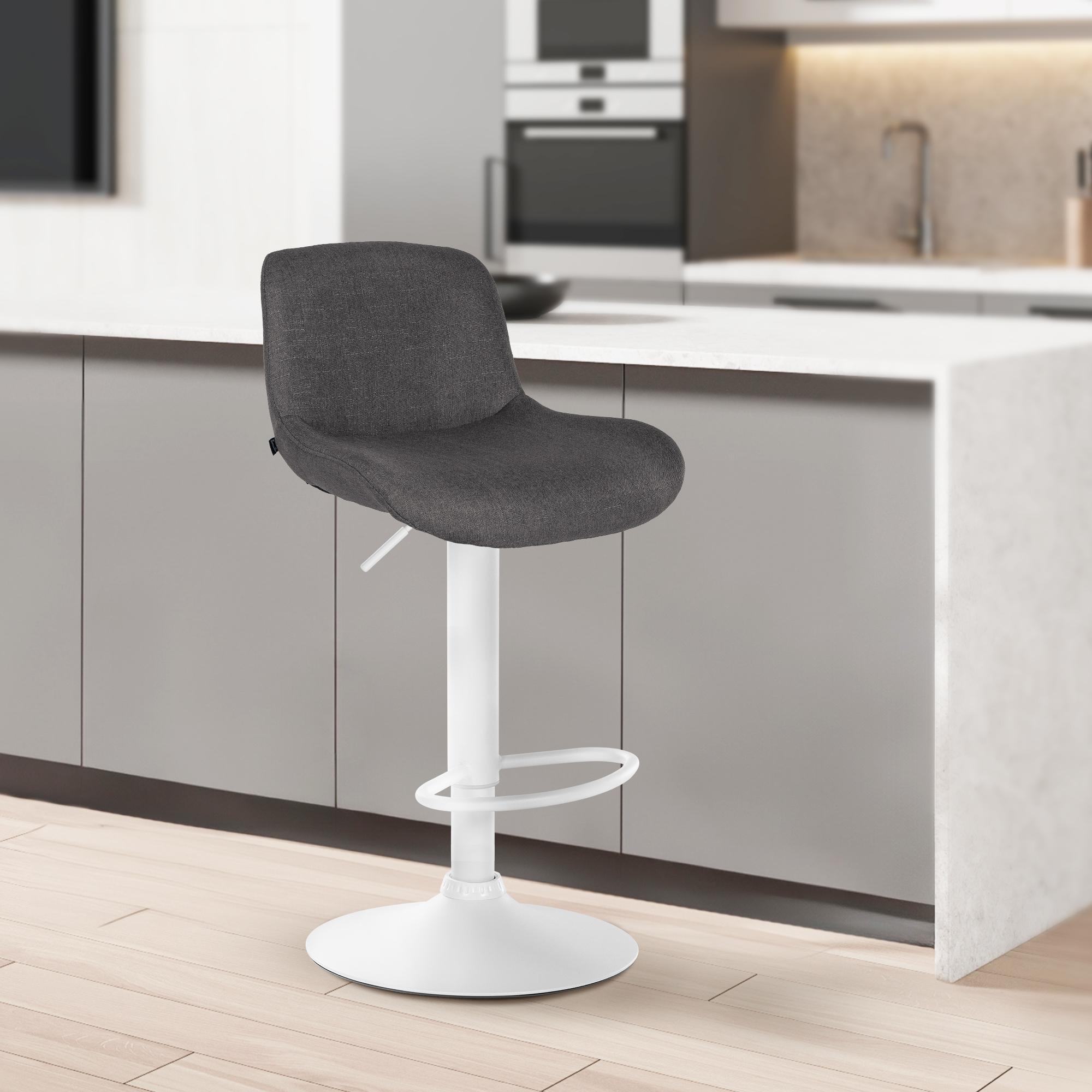 Lot de 2 tabourets de bar Solon blanc