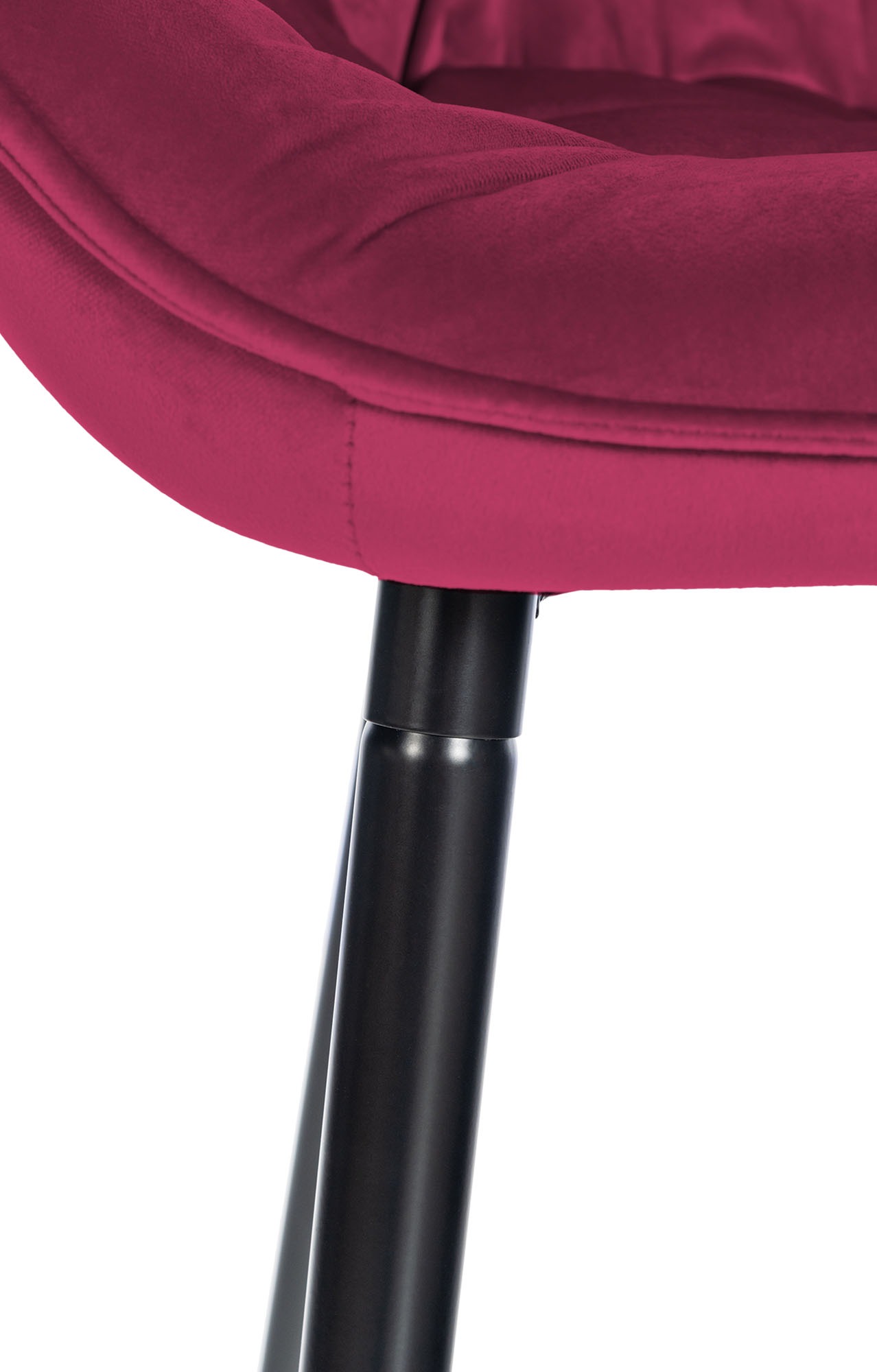 Lot de 2 tabourets de bar Gibson velours hauteur d'assise 76 cm