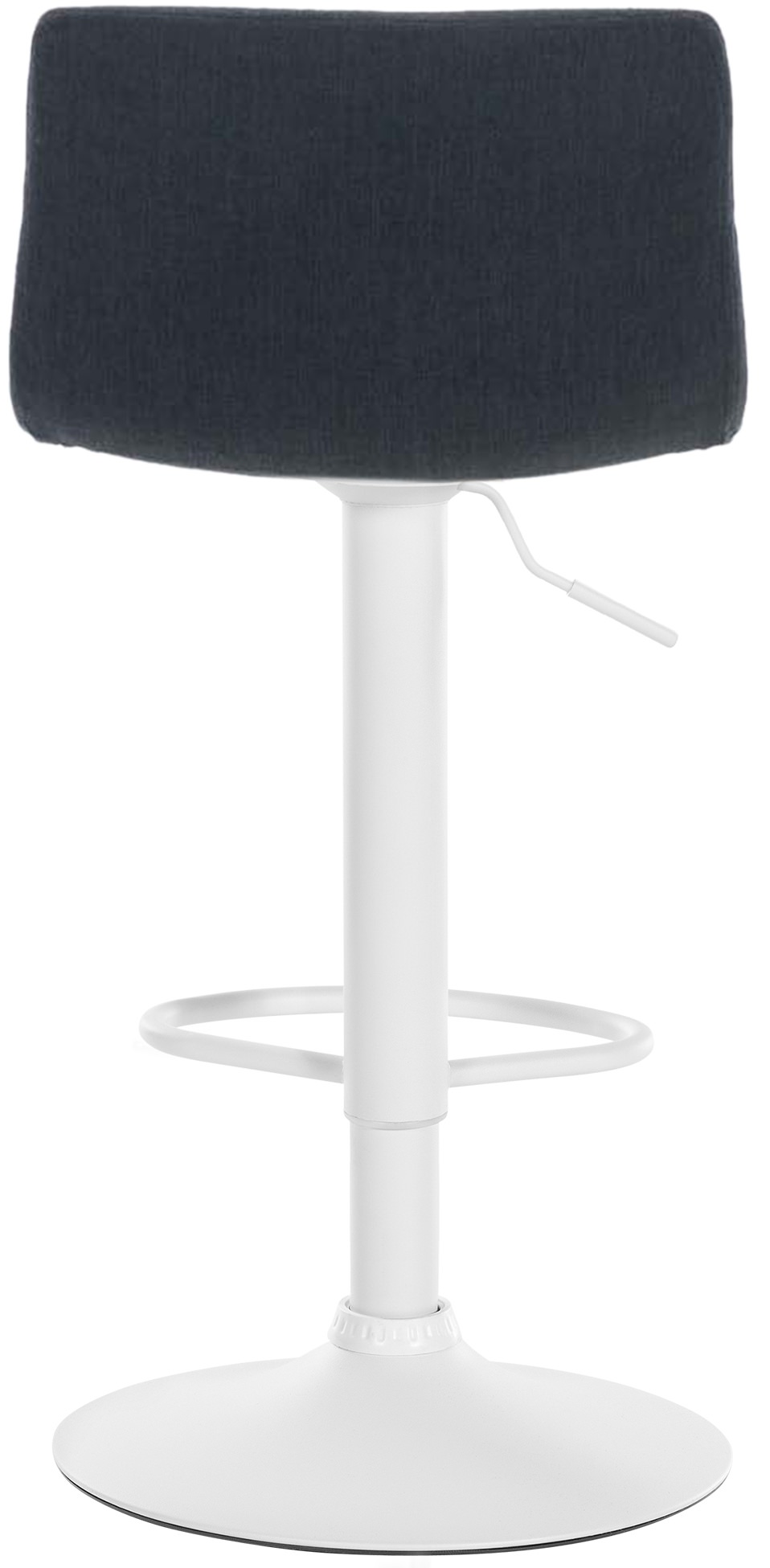 Tabouret de bar Hover Assise en Tissu Piètement Métal chromé