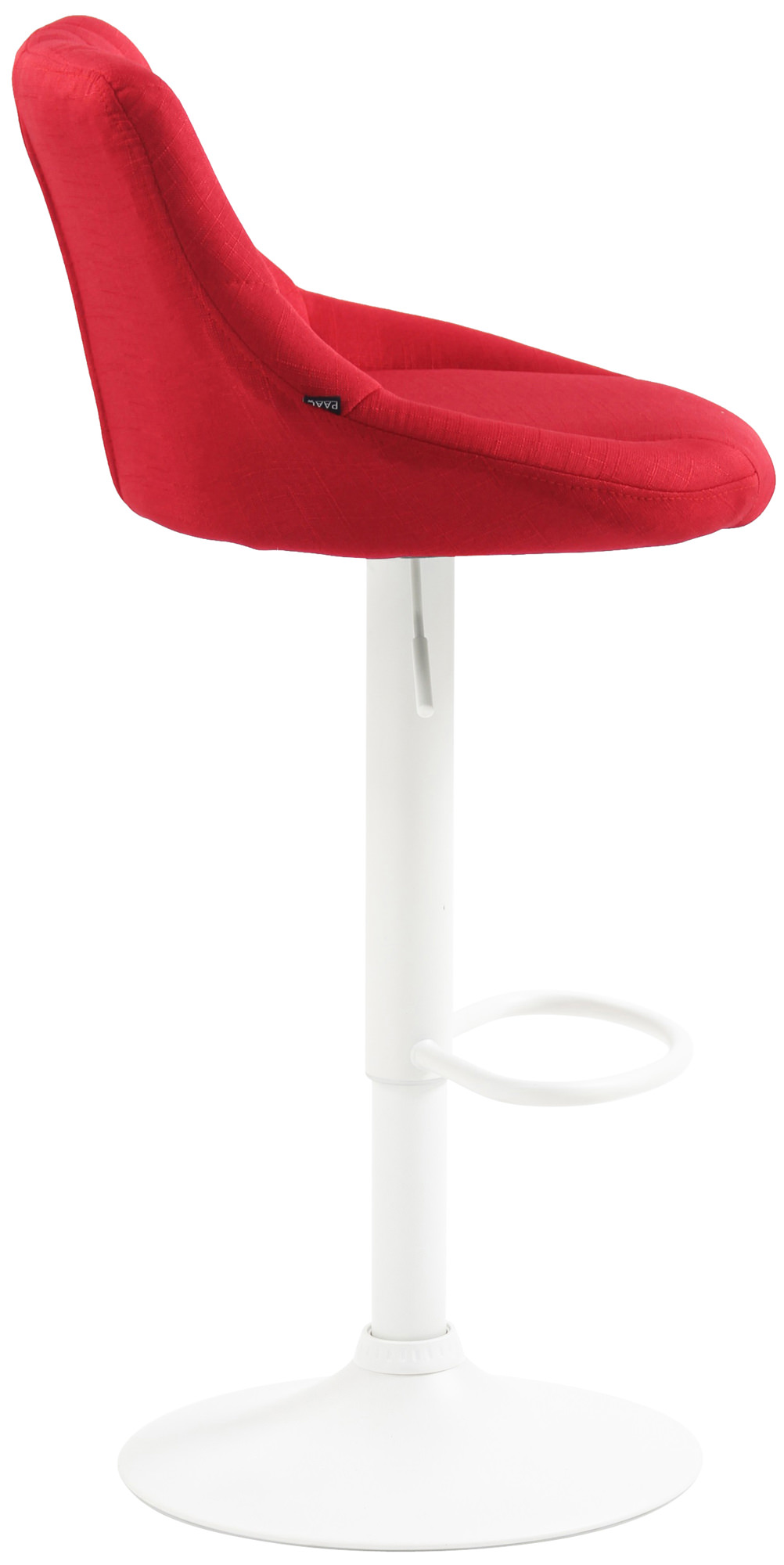 Tabouret de bar Lazio en Tissu Hauteur réglable siège pivotant