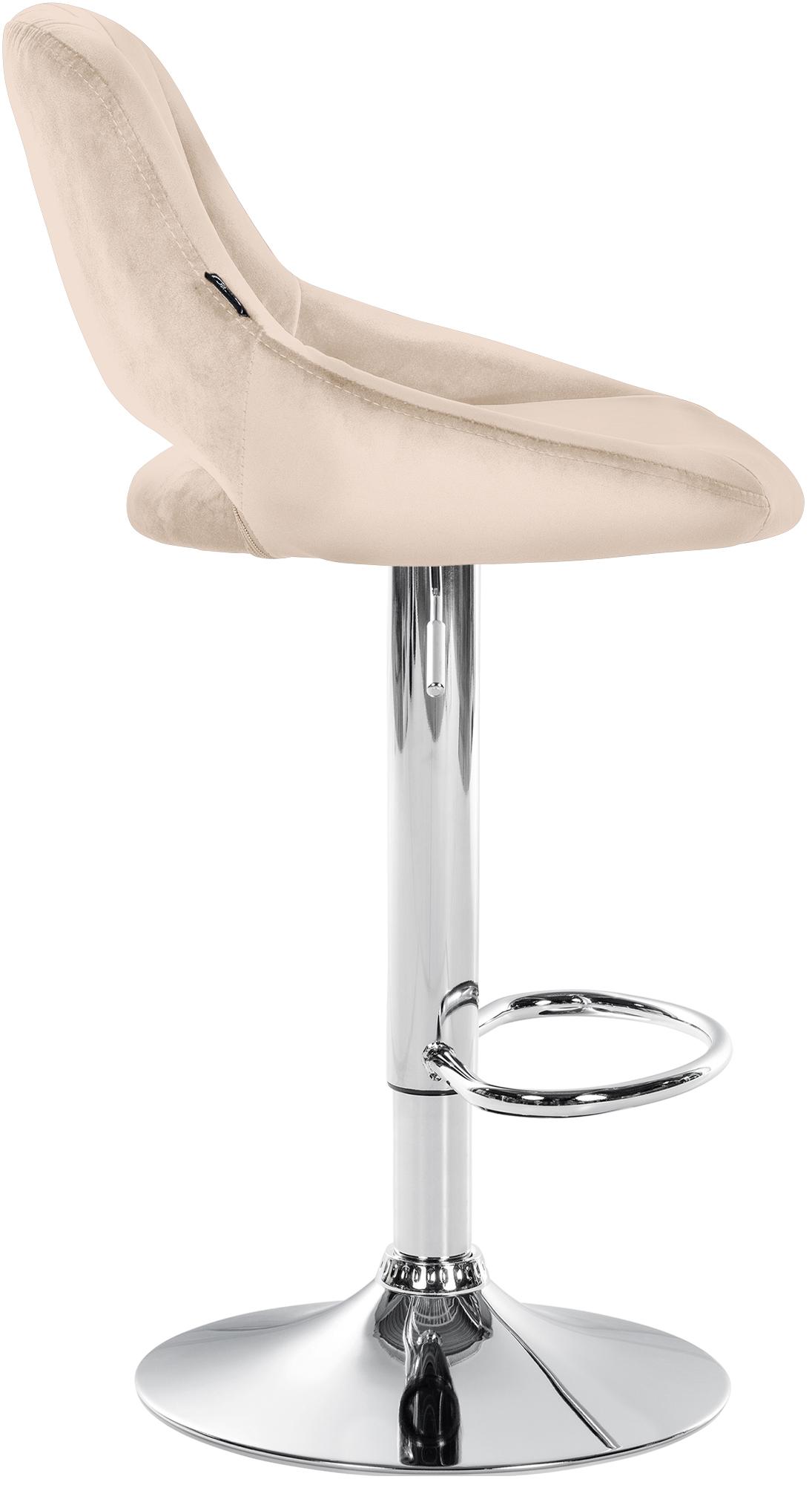 Lot de 2 tabourets de bar Milet en velours