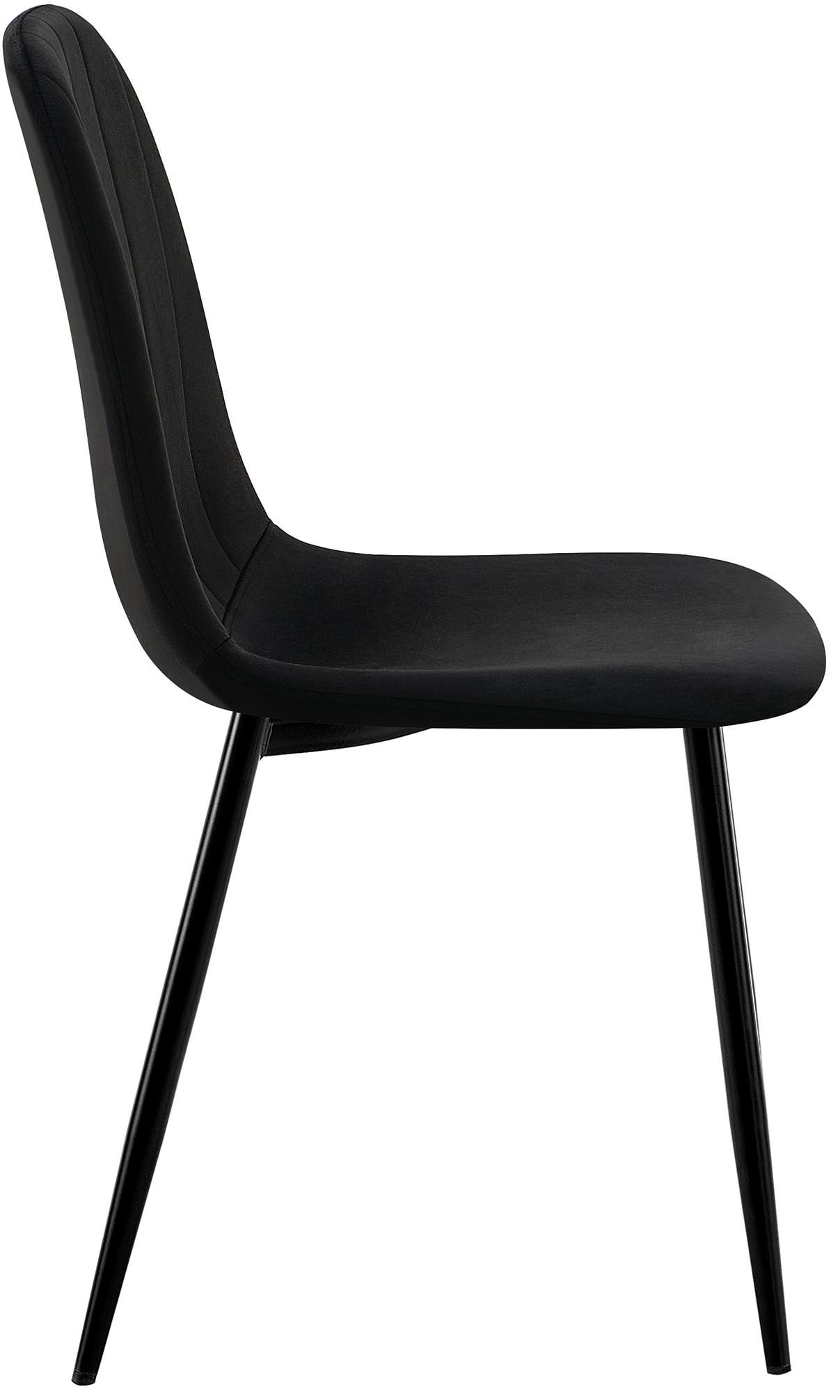 Lot de 4 chaises de salle à manger Baxter velours