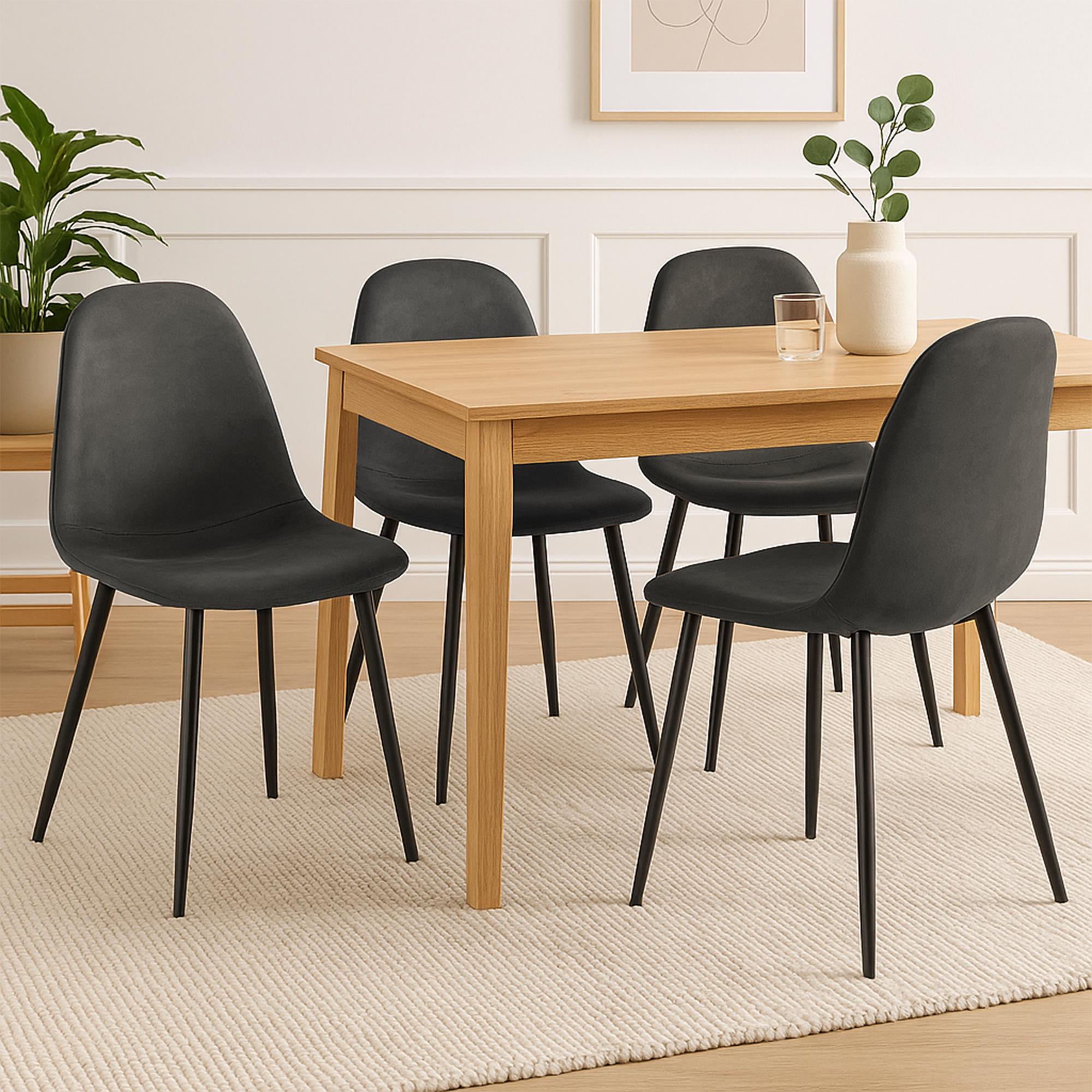 Set de 4 chaises de salle à manger Napier