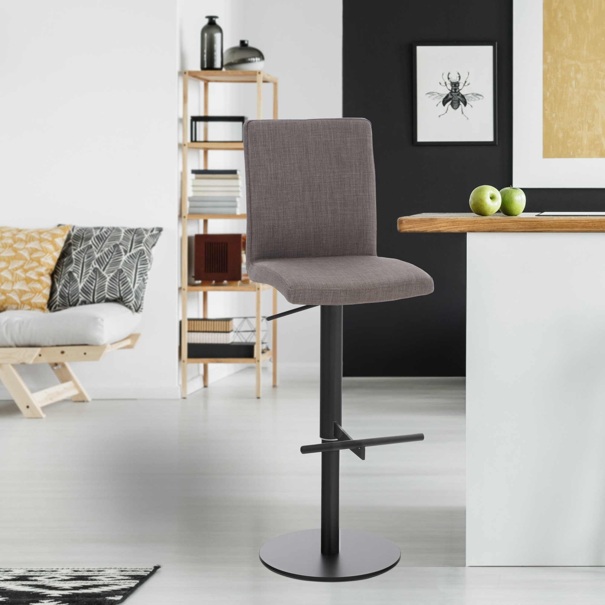 Tabouret de bar Cadiz tissu