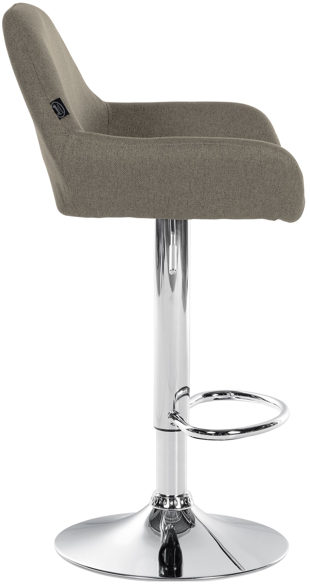 Lot de 2 tabourets de bar Braga en tissu