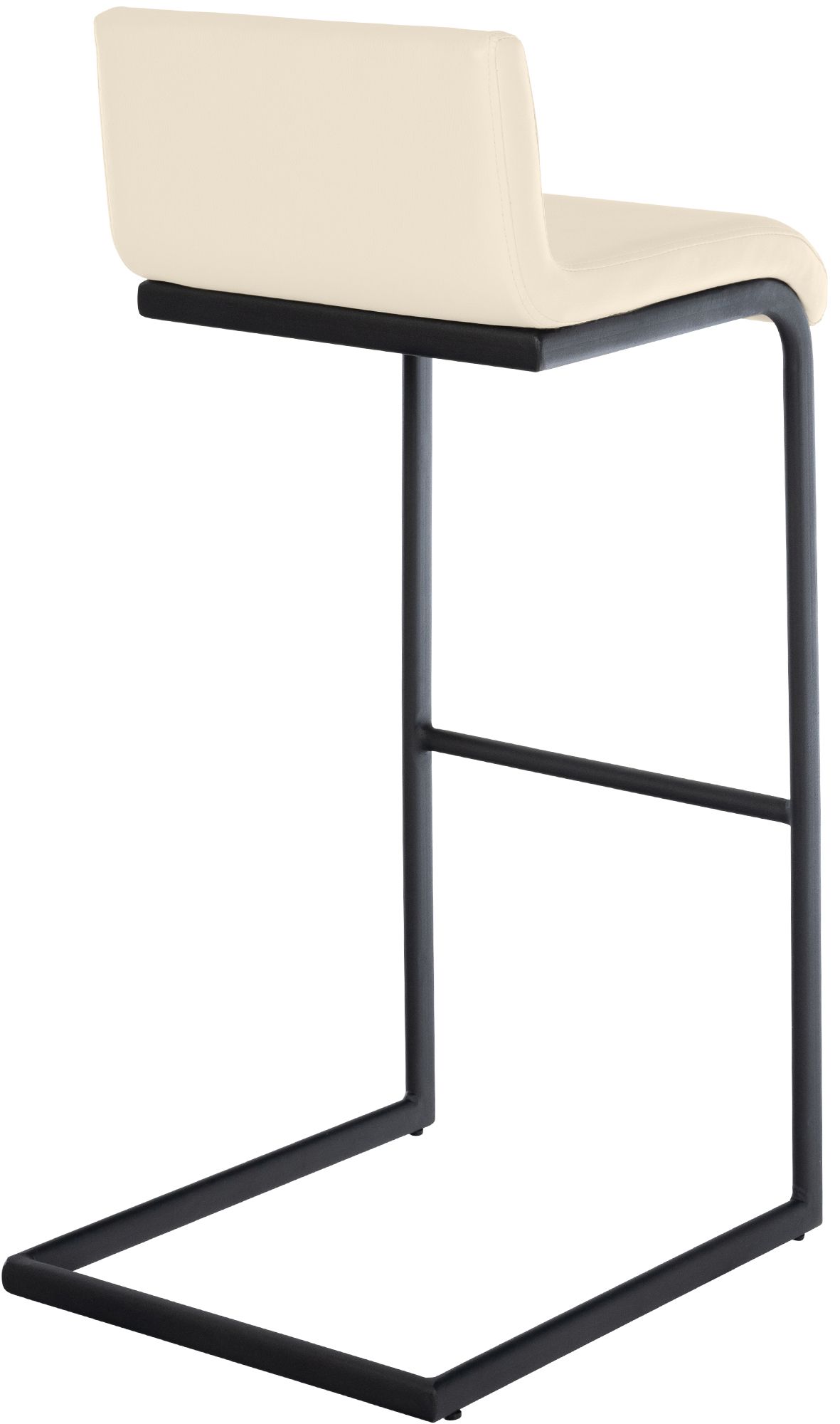 Lot de 2 Tabourets de Bar Newport, Piétement Métallique Noir
