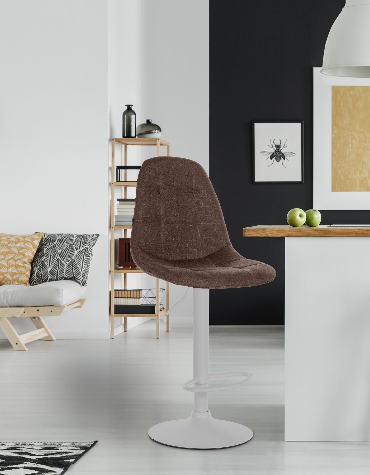Tabouret de bar Elmore Tissu