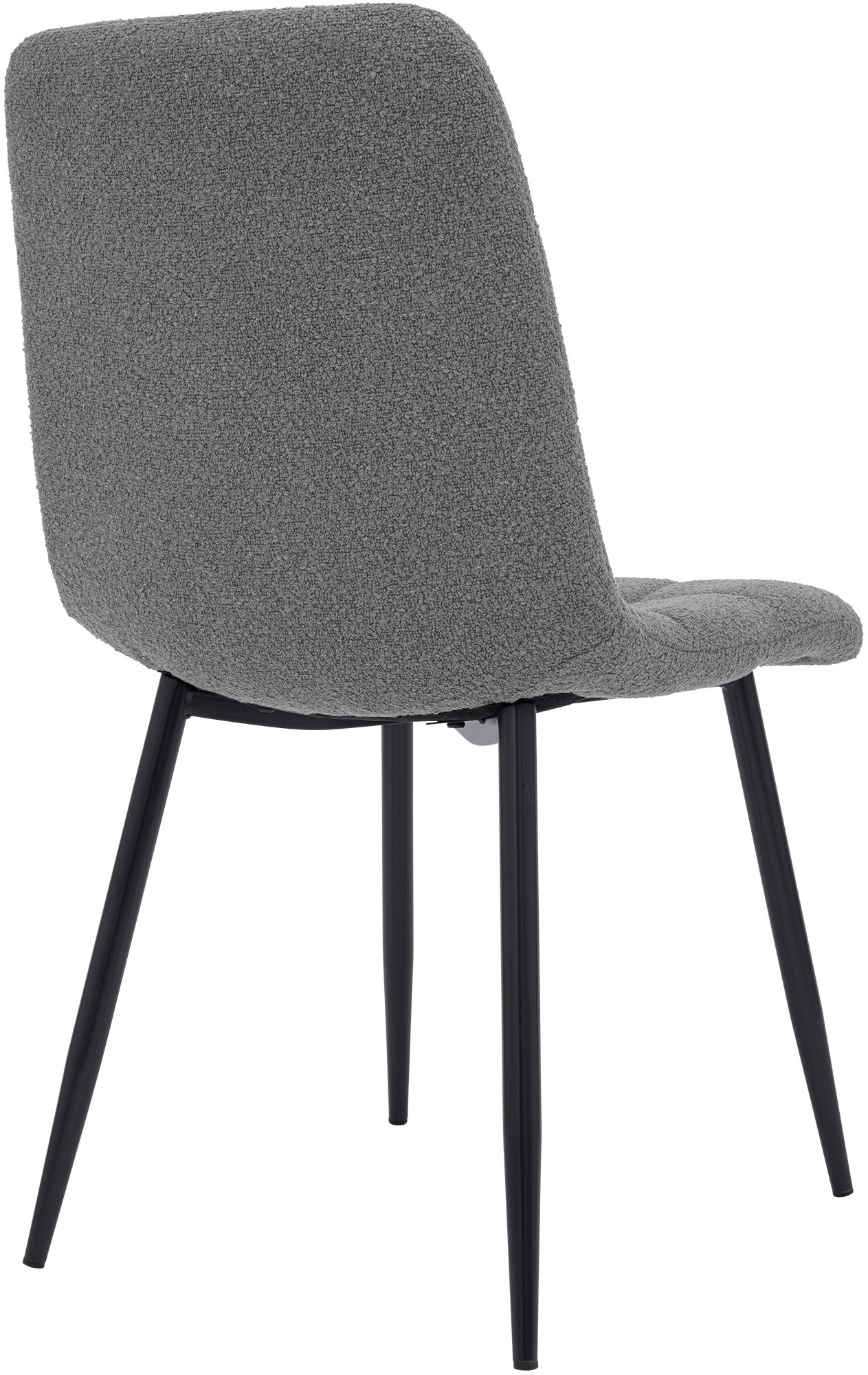 Chaise de salle a manger Antibes en tissu teddy