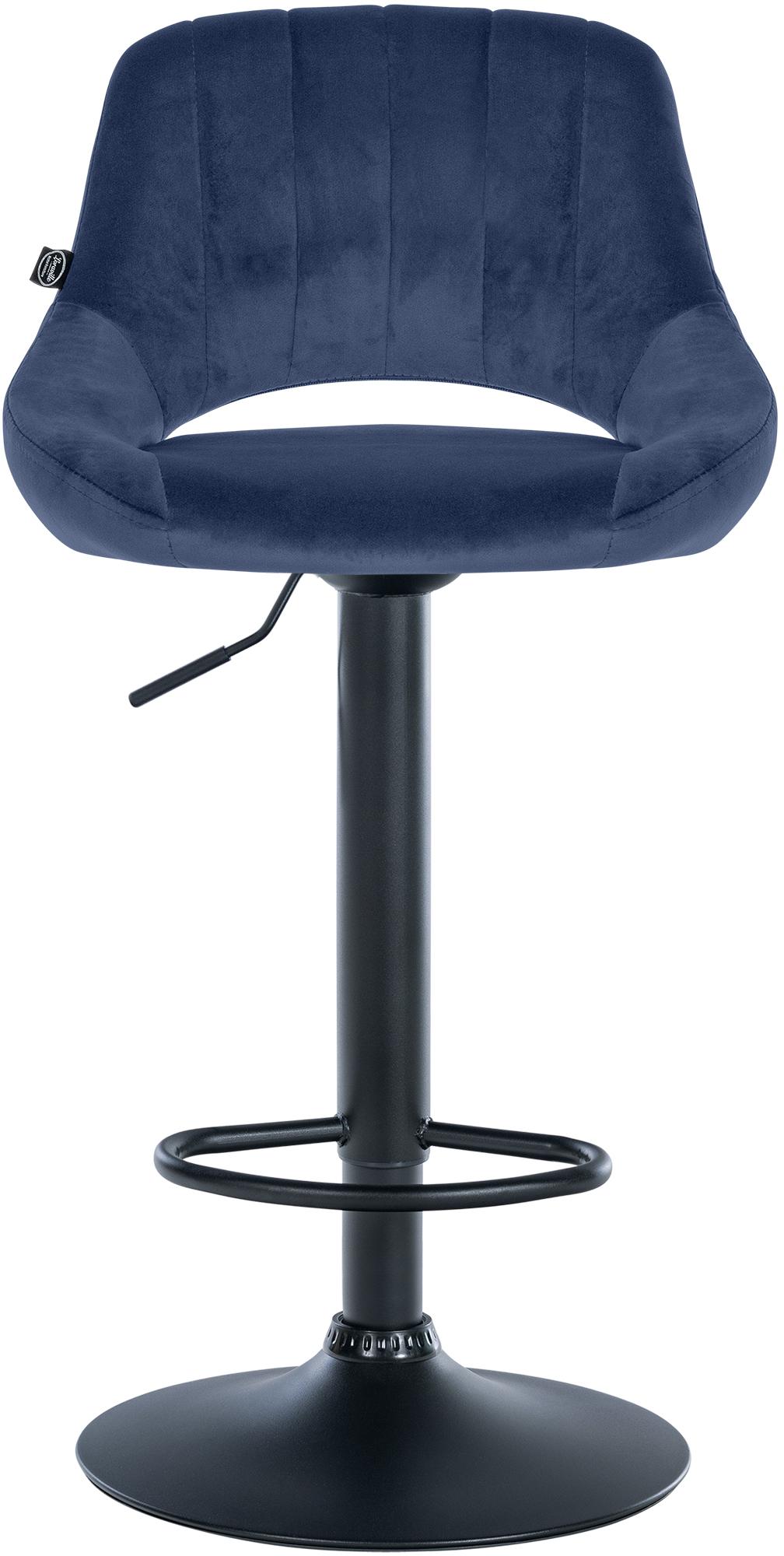 Lot de 2 tabourets de bar Milet en velours