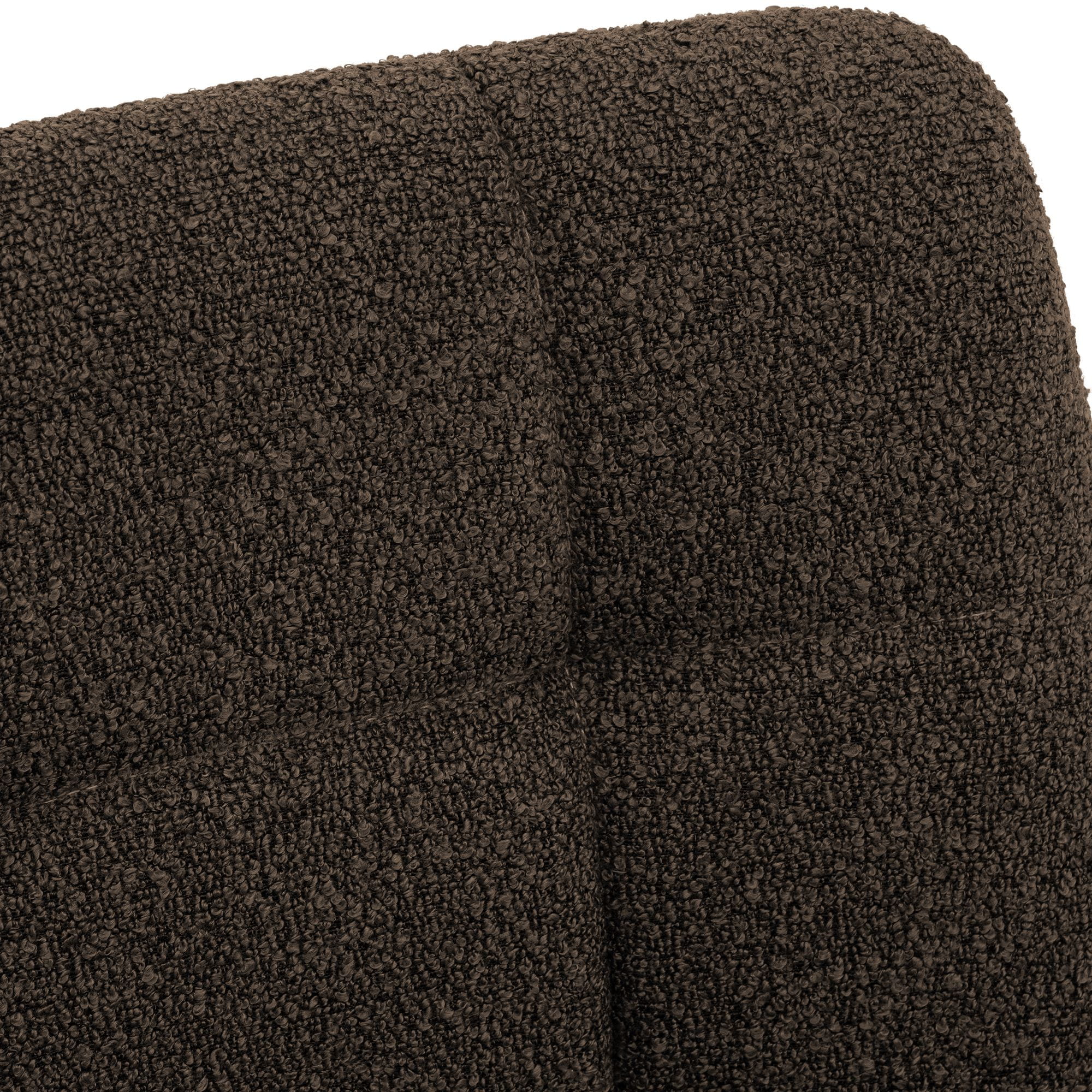 Chaise de salle a manger Antibes en tissu teddy