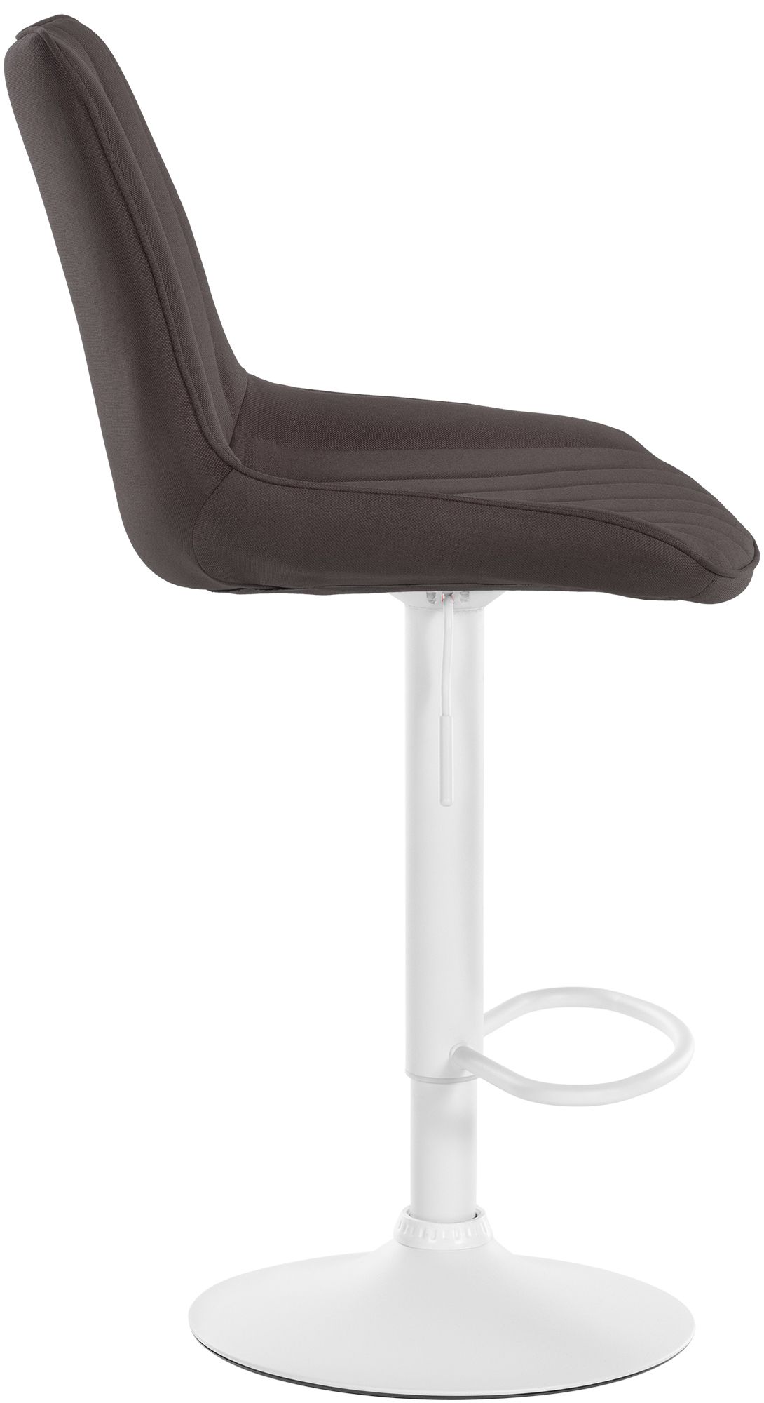 Tabouret de bar Toni en Tissu Pied trompette en Métal