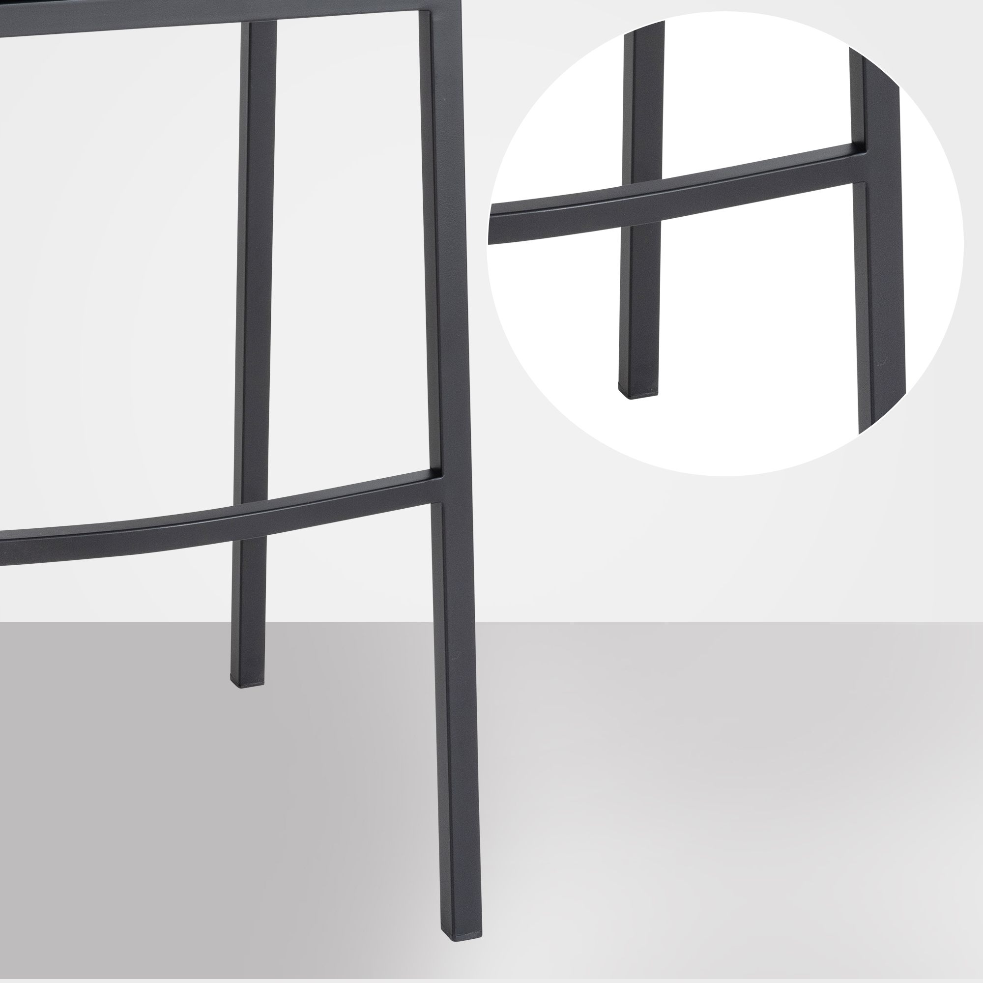 Tabouret de bar Damaso en velours avec pietement a quatre pieds