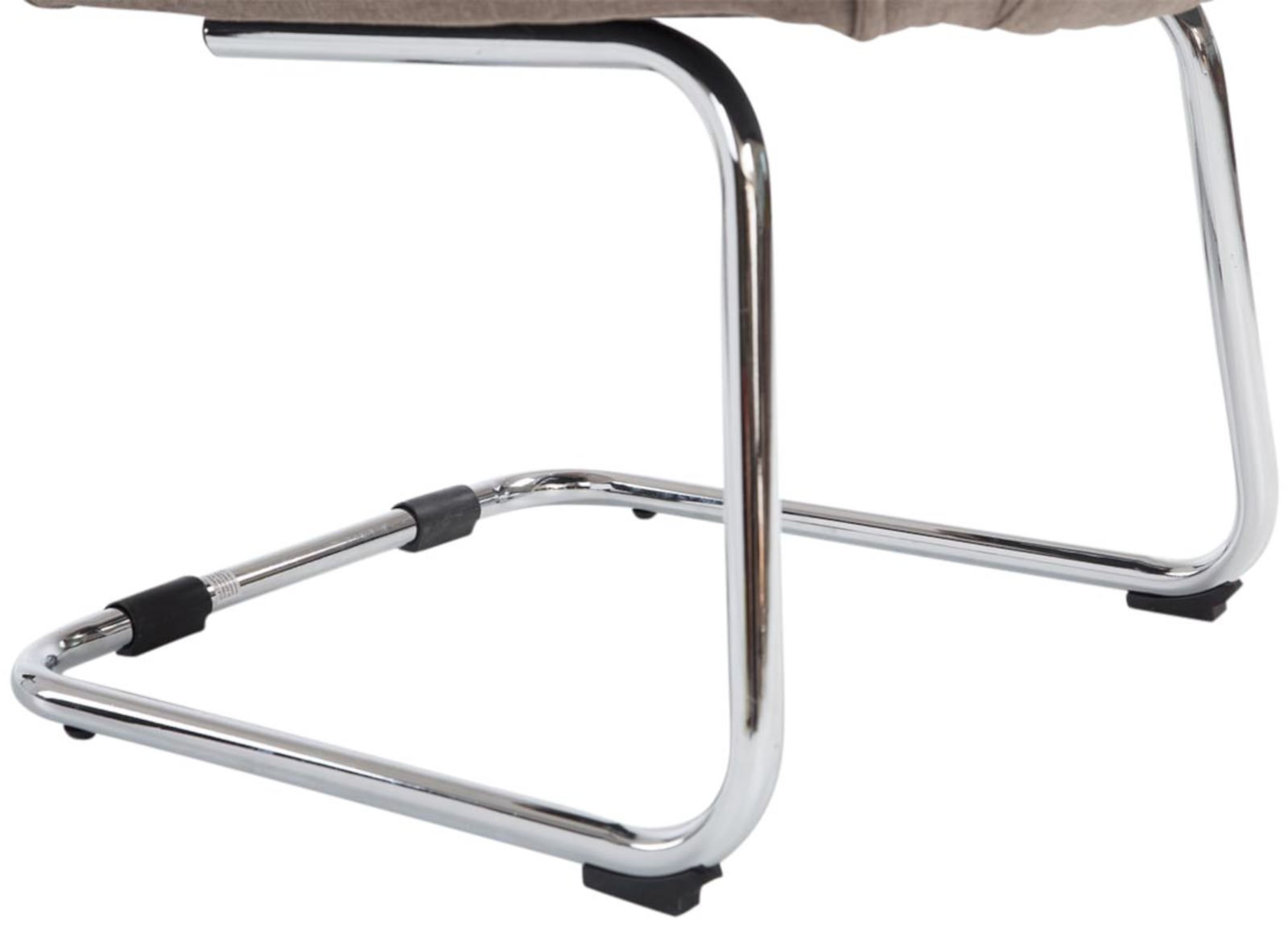 Lot de 2 Chaises Cantilever Attila en tissu avec accoudoirs