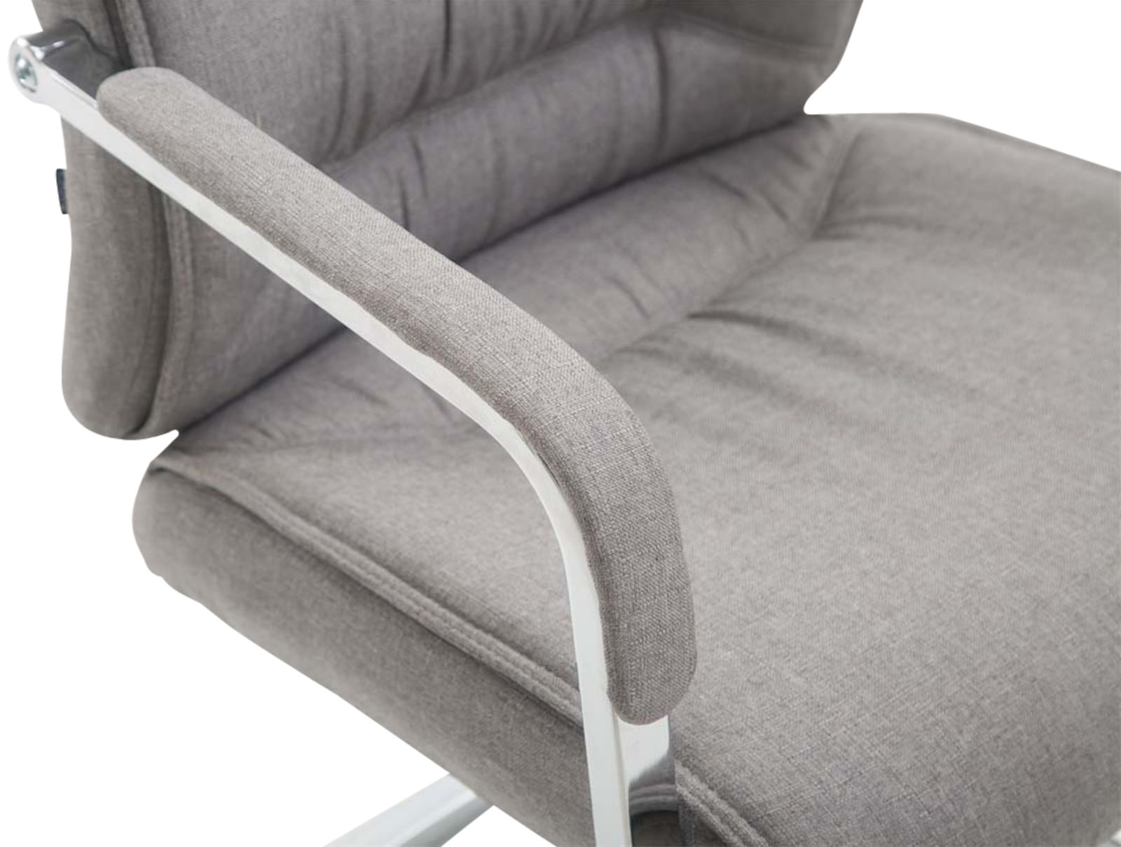 CLP Lot de 2 Chaises Cantilever XXL Anubis en Tissu avec accoudoirs