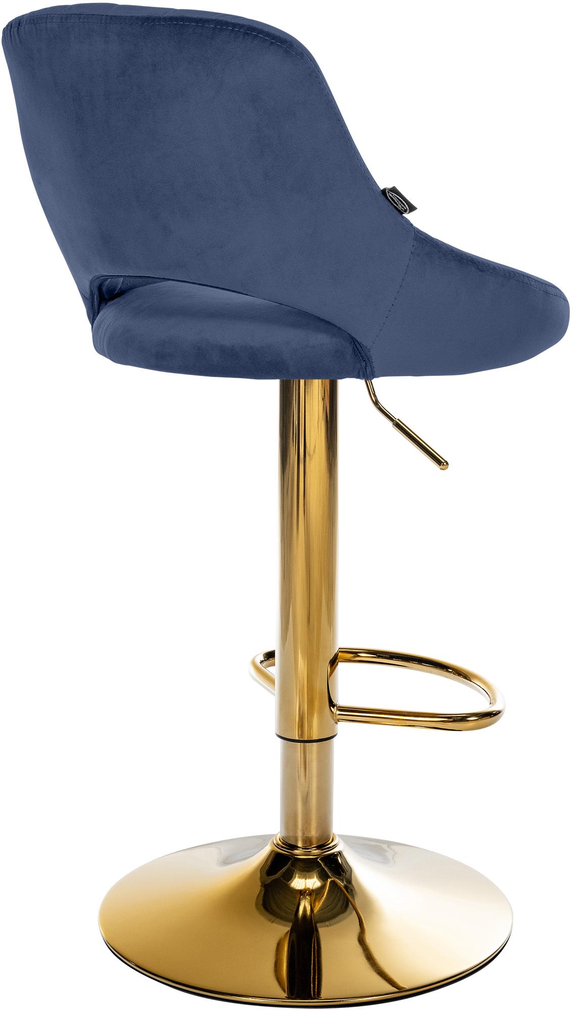 Tabouret de bar Milet en velours