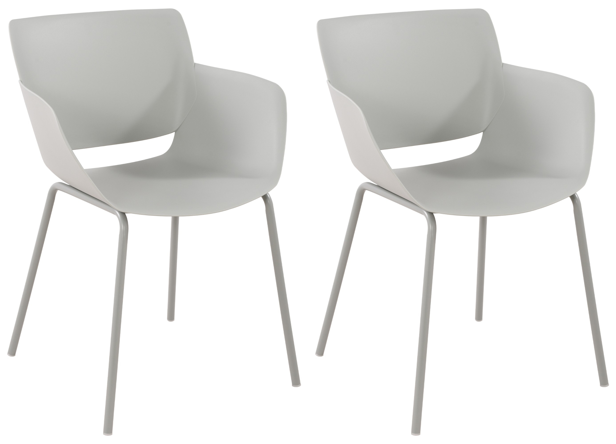Ensemble de 2 chaises de jardin Alpena