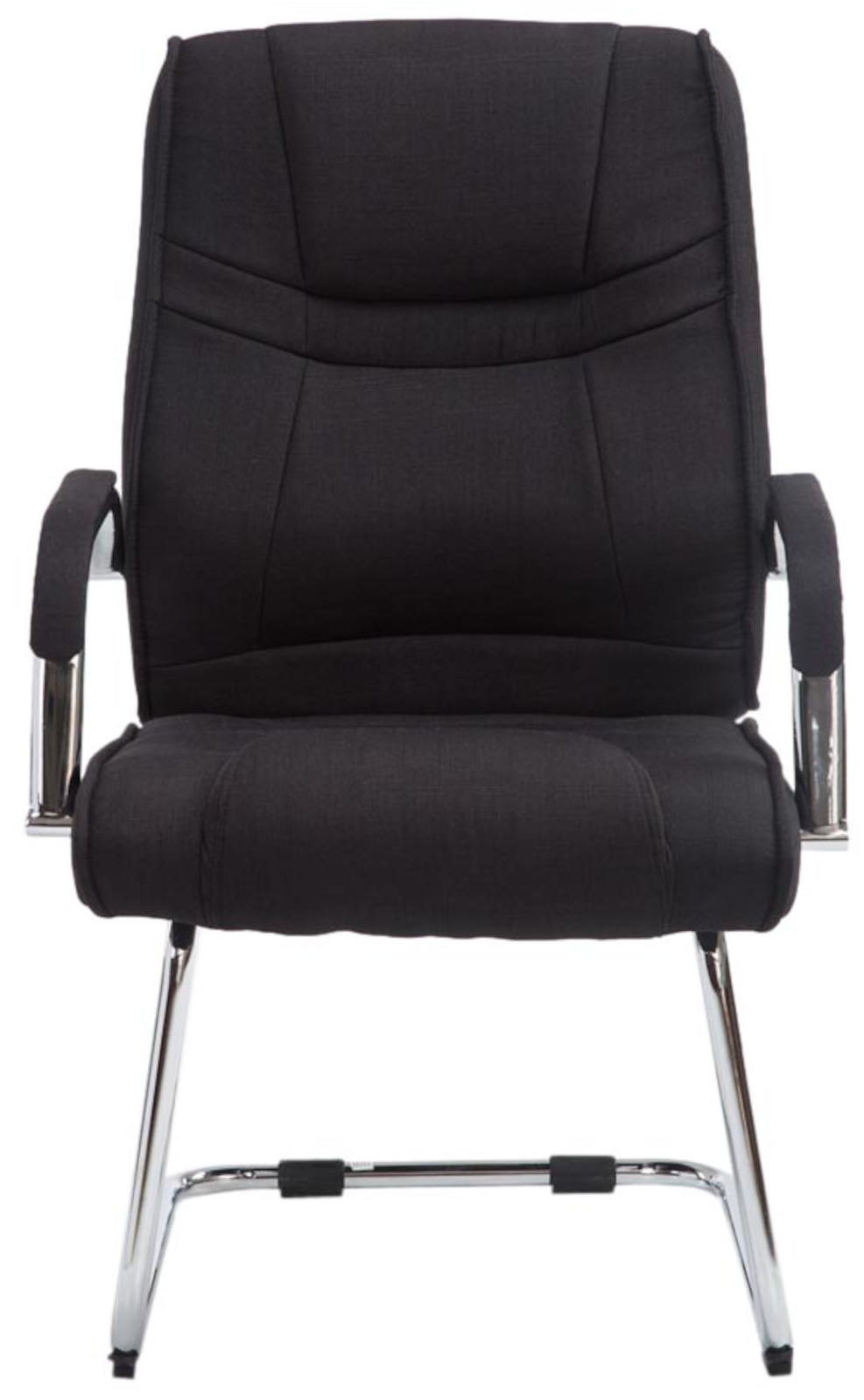 Lot de 2 Chaises Cantilever Attila en tissu avec accoudoirs