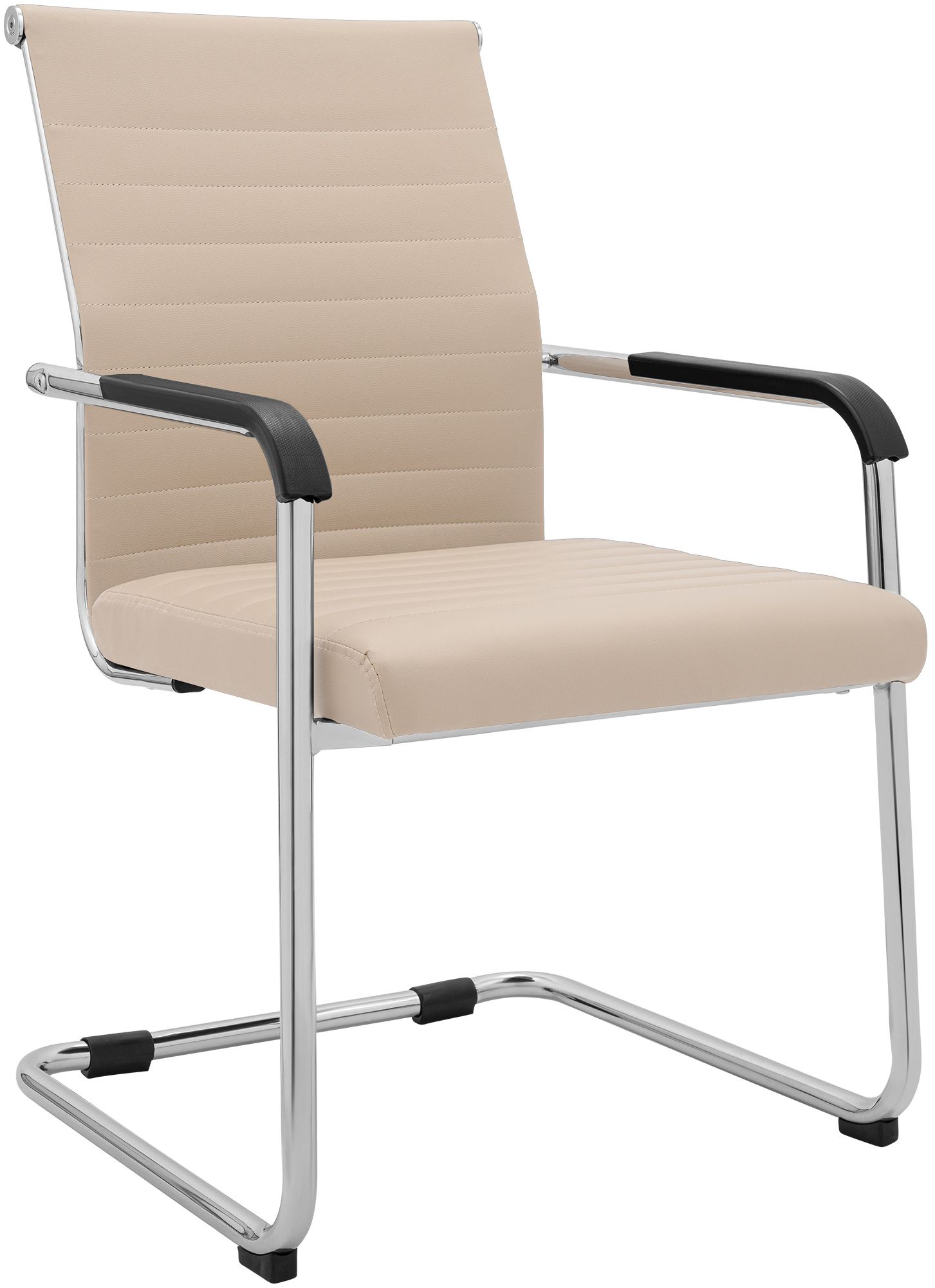 Chaise cantilever Hakon aspect cuir
