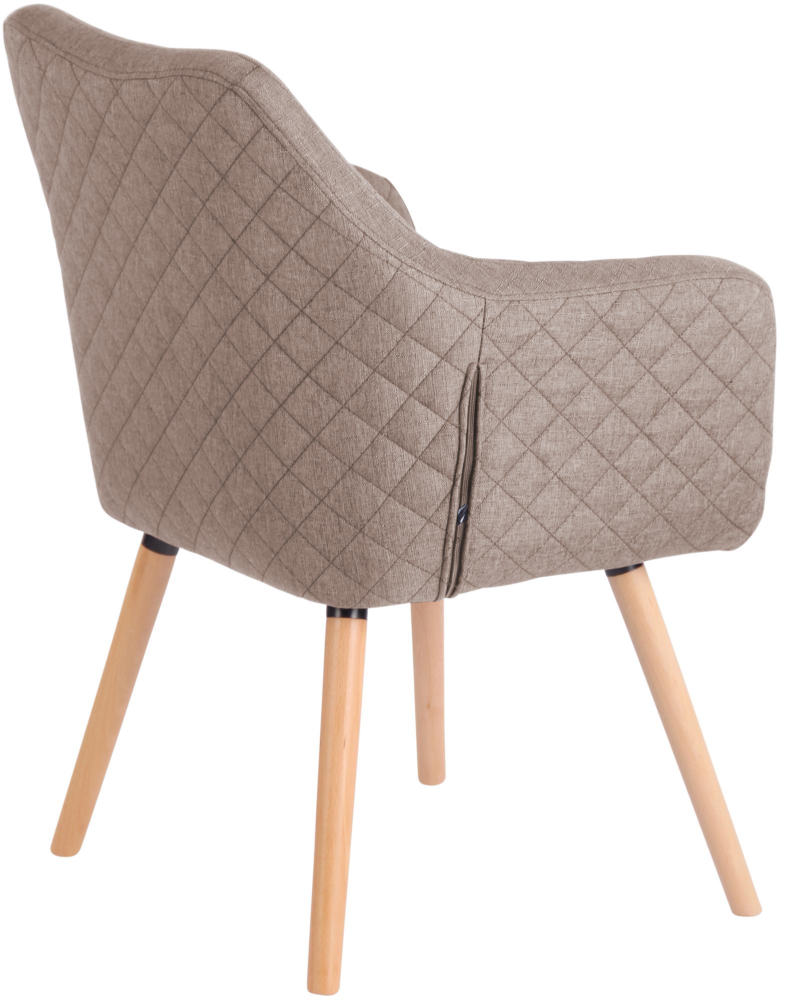 Chaise de salle à manger Gent en tissu