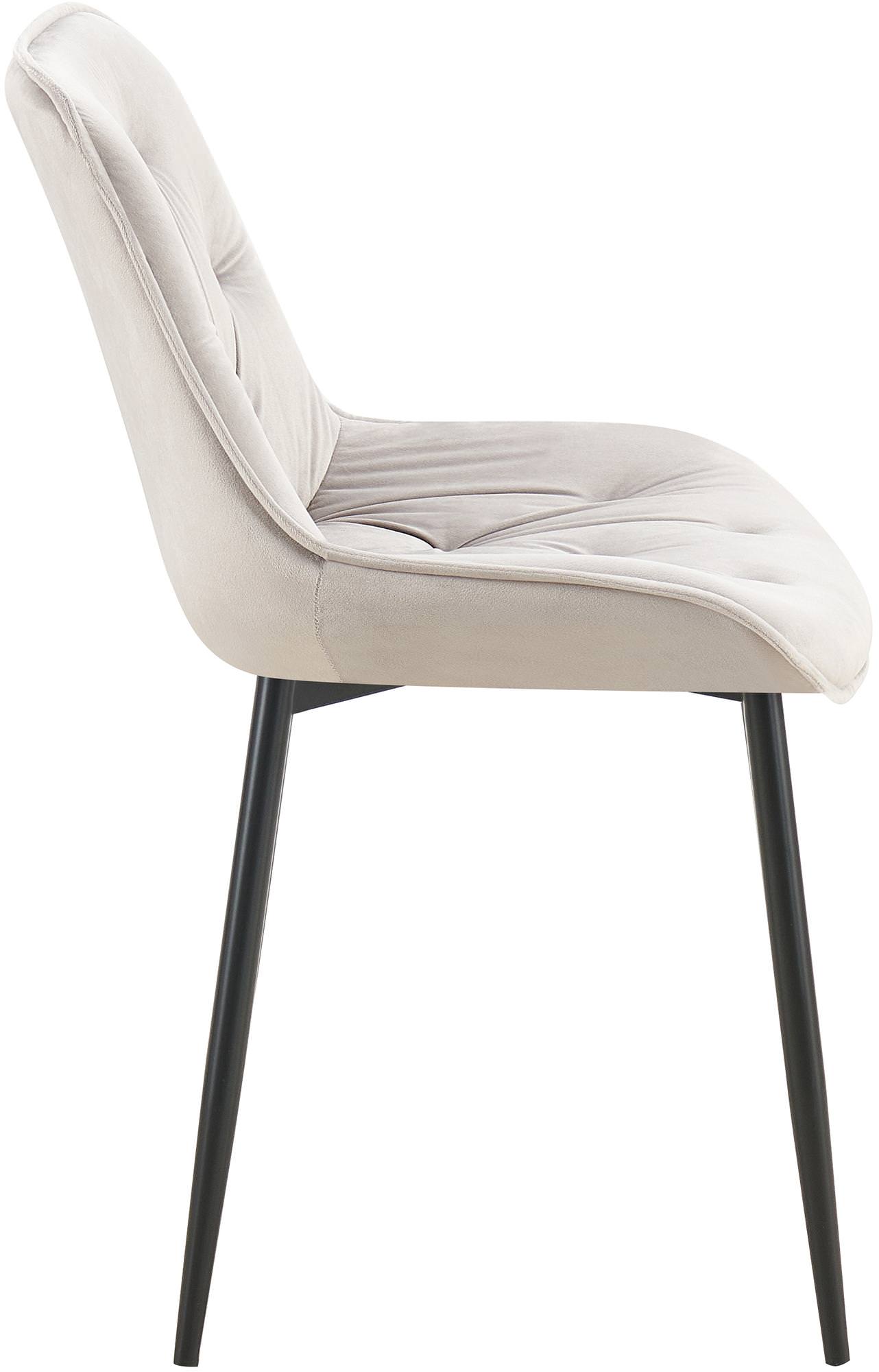 Chaise de salle à manger Wallace velours