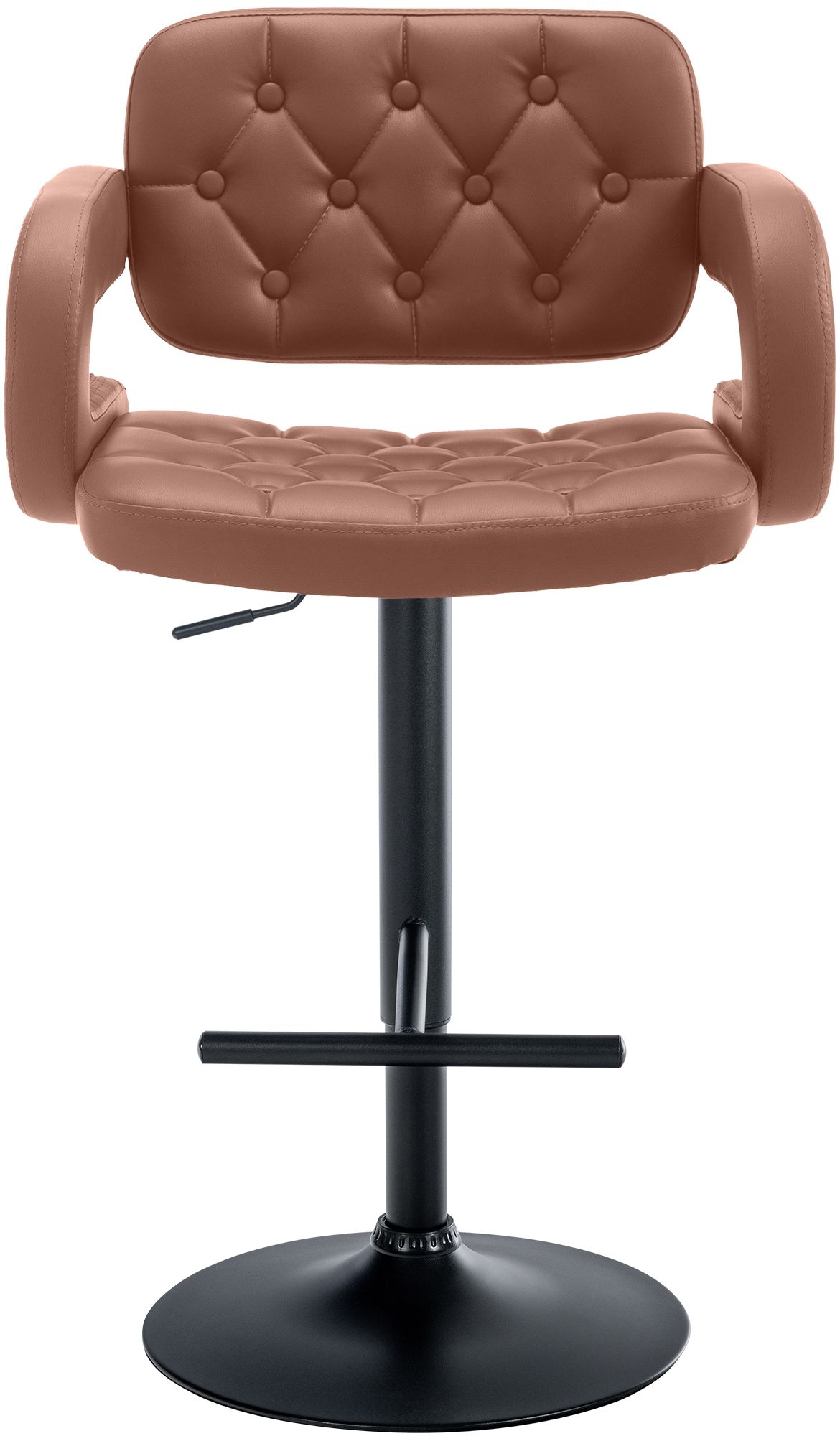 Tabouret de bar Dublin similicuir avec pied en métal