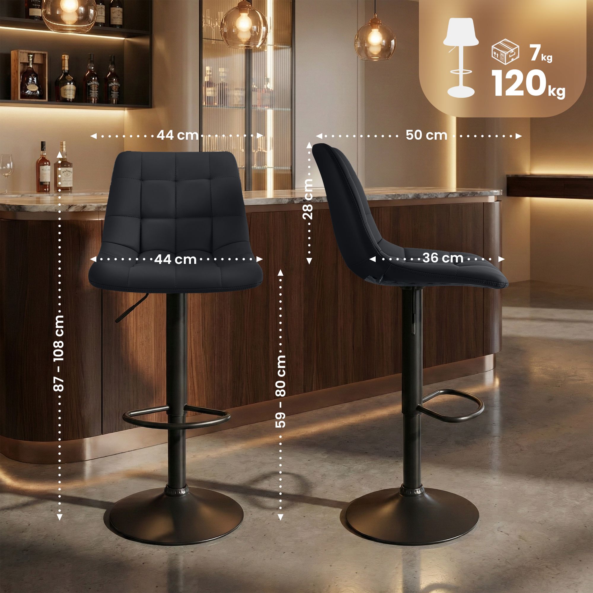 Tabouret de bar Mapun