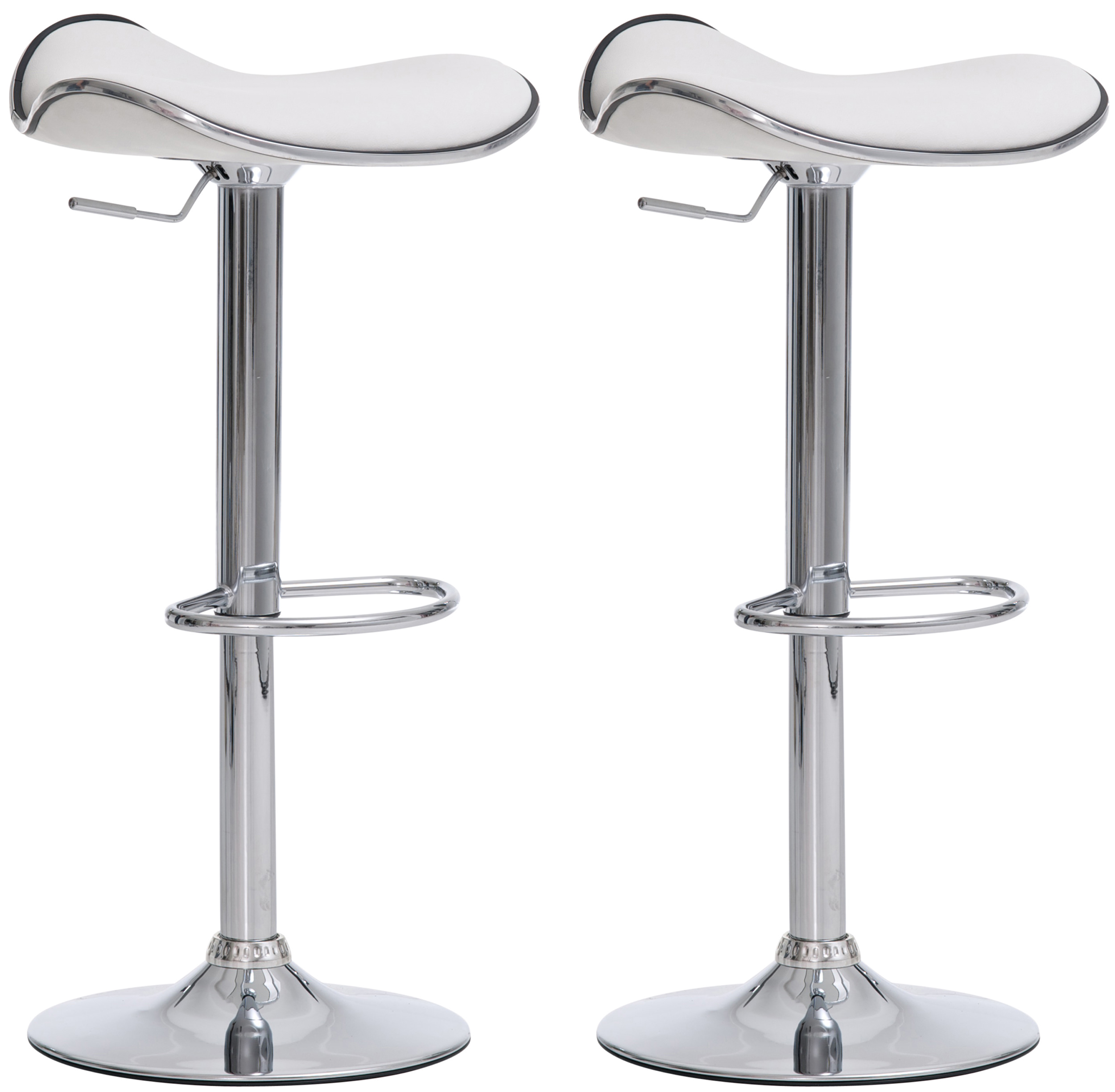 Lot de 2 Tabourets de bar Shanghai en Similicuir