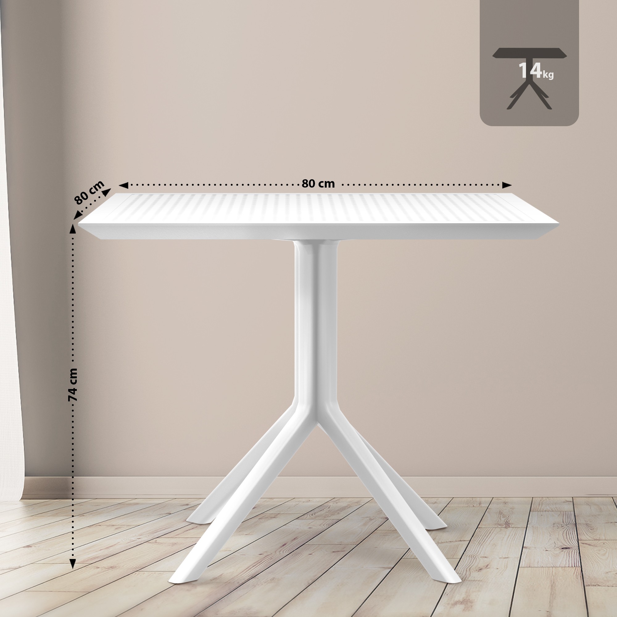 Table Sky 80 x 80 cm