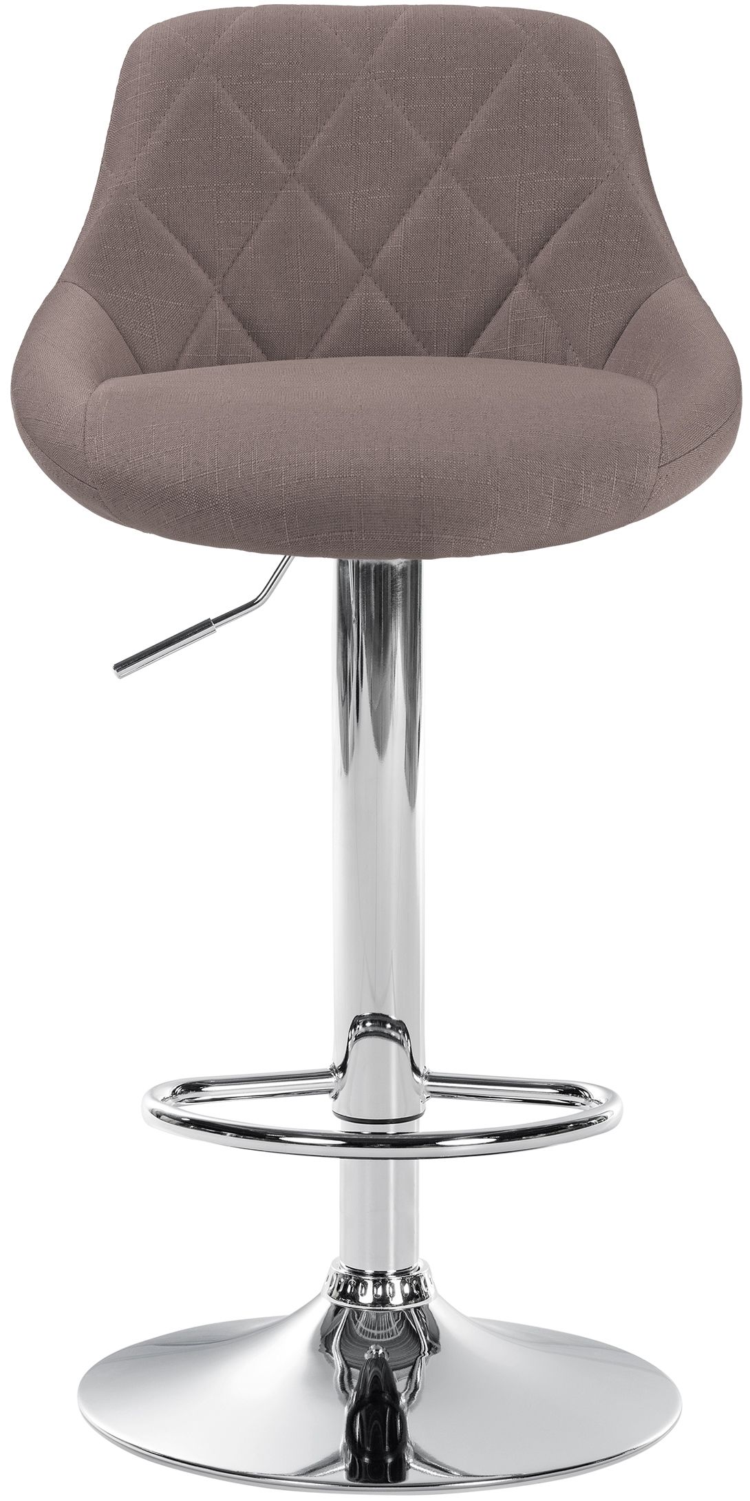 Tabouret de bar Lazio en Tissu Hauteur réglable siège pivotant