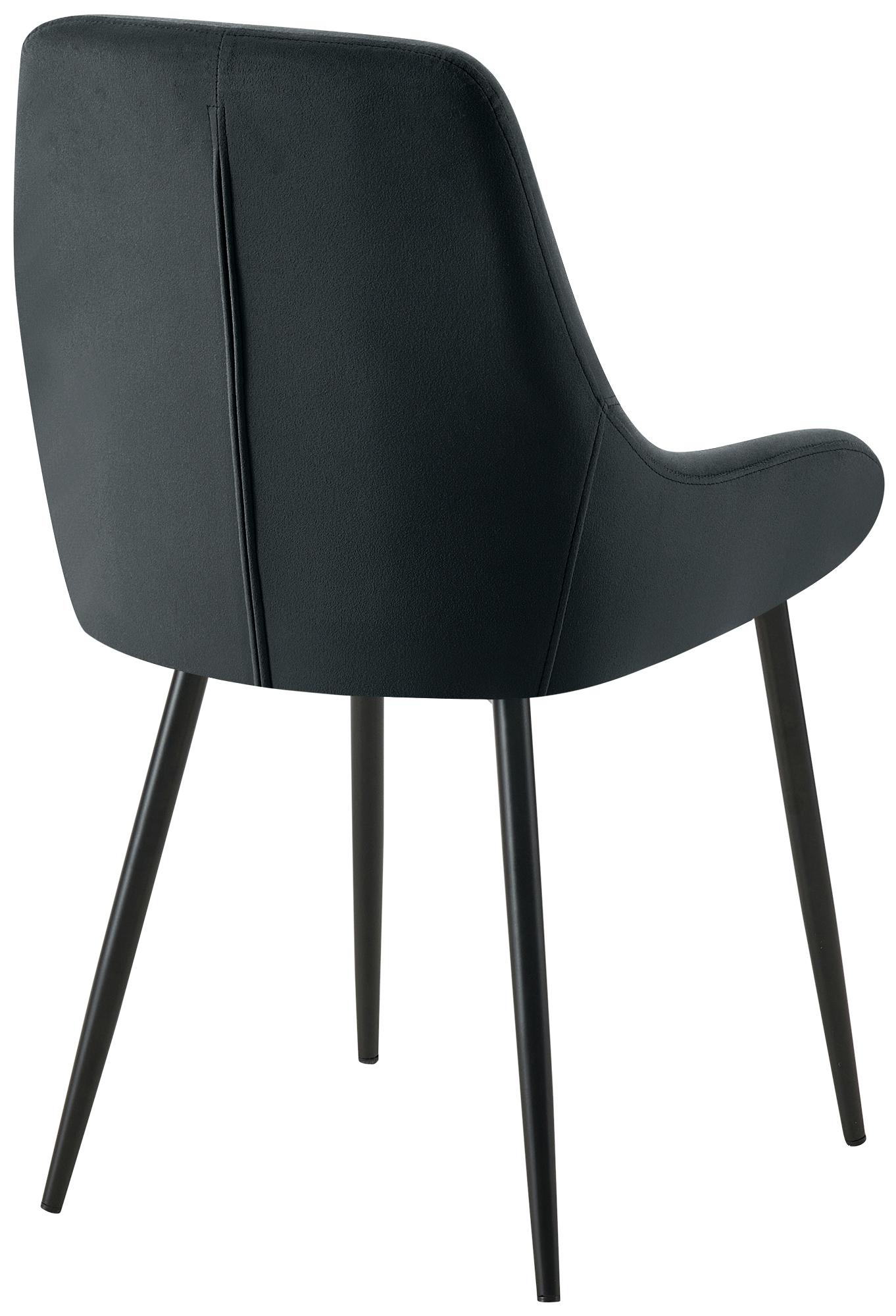 Chaise de salle à manger Elmira velours