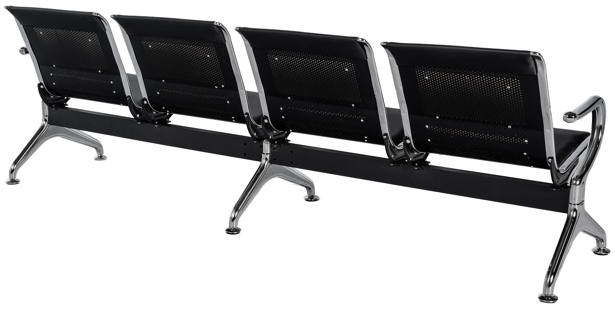 Banc d'attente Frankfurt - design moderne, assise confortable, montage facile, ideal pour halls et espaces publics