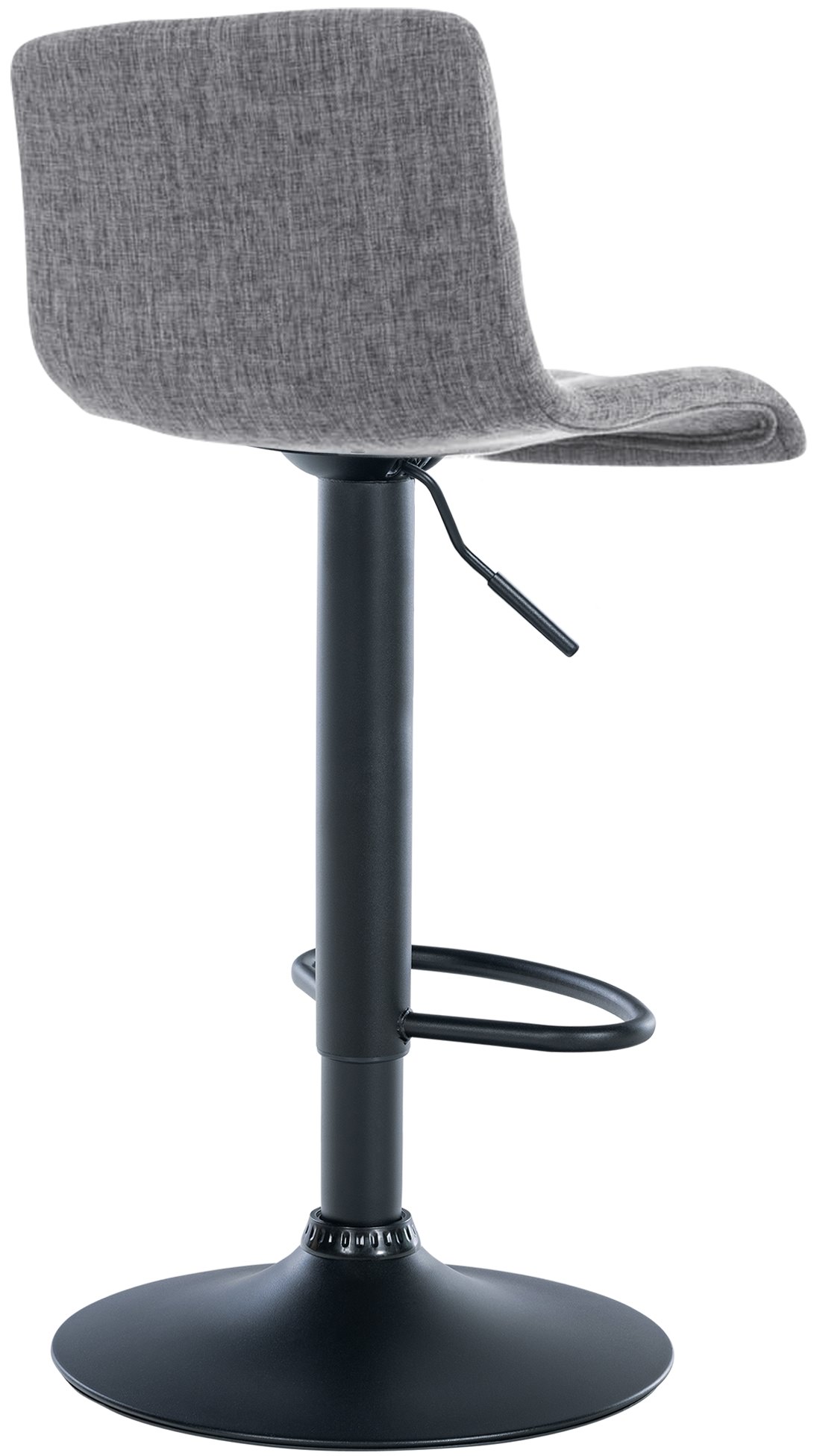 Tabouret de bar Hover Assise en Tissu Piètement Métal chromé