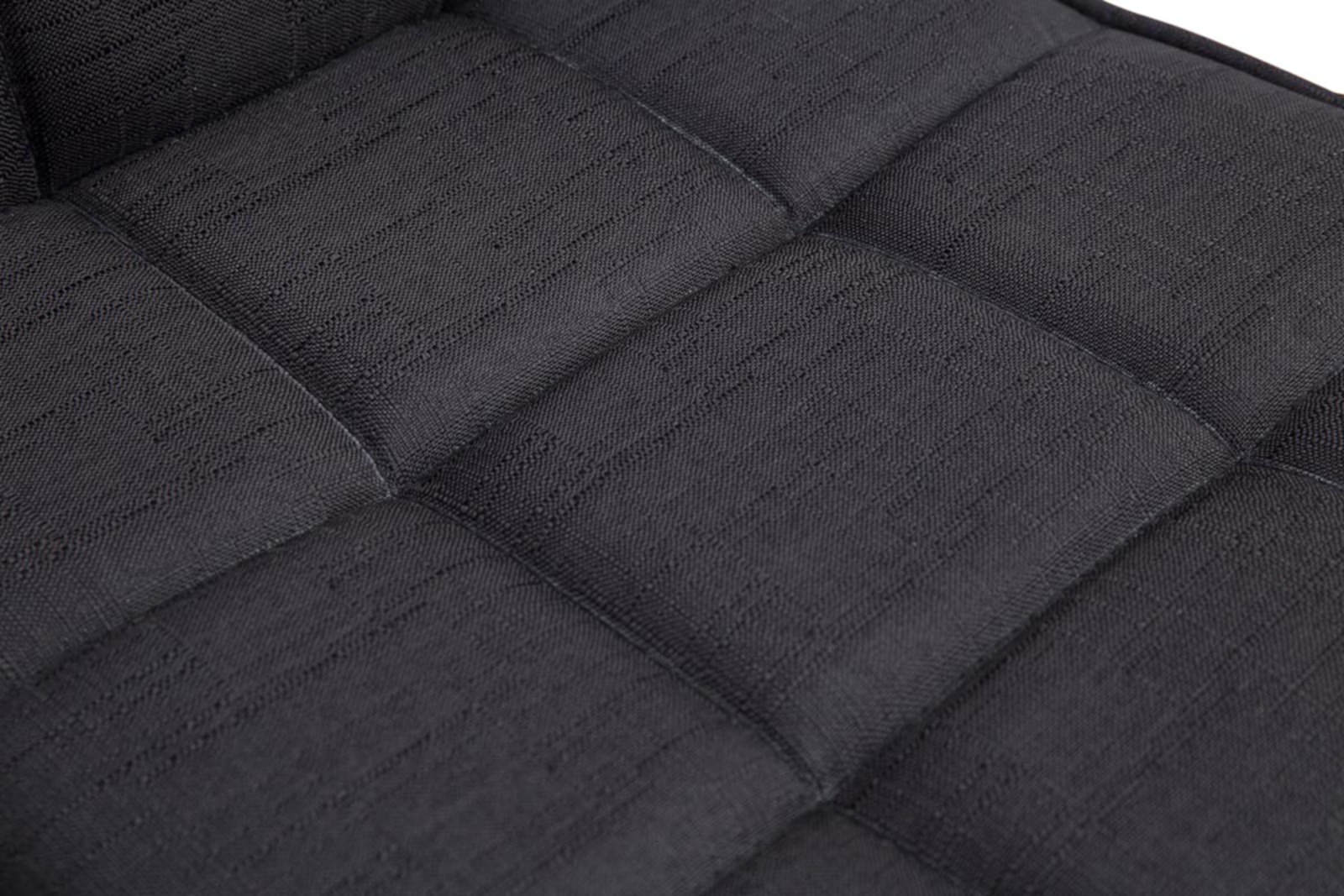 Lot de 2 chaises de salle à manger Peking V2 en tissu avec pied trompette