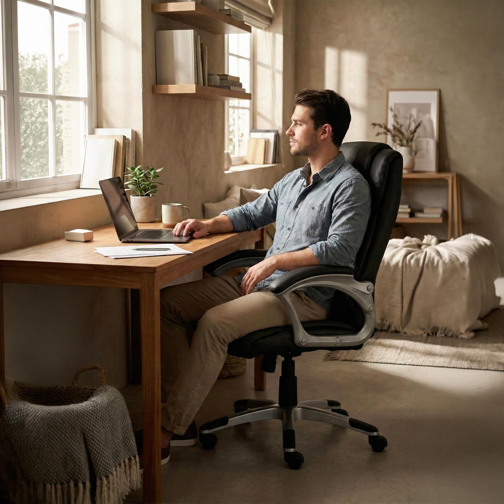 Chaise de Bureau Texas Similicuir