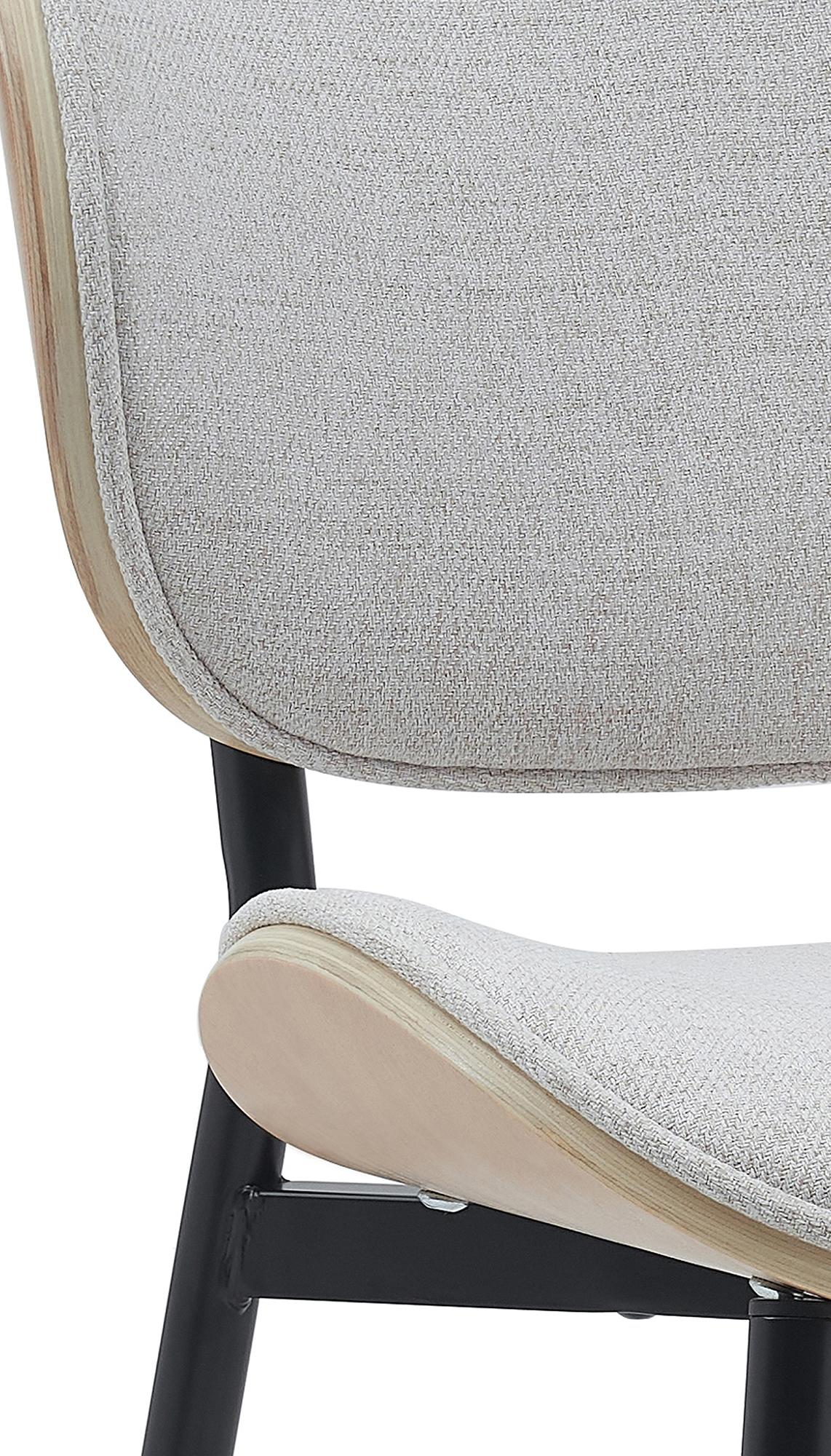 Chaise Enid habillée de similicuir ou de tissu