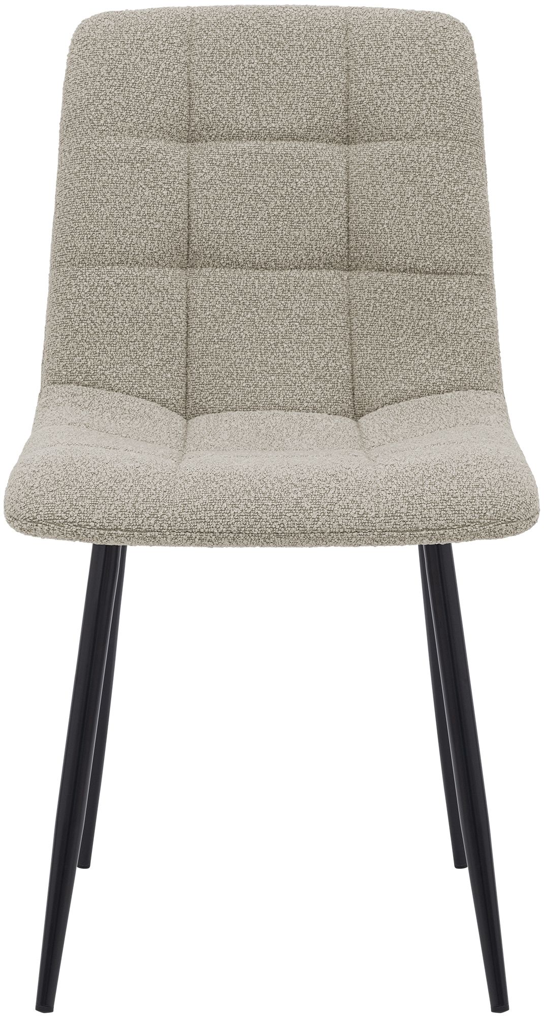 Chaise de salle a manger Antibes en tissu teddy