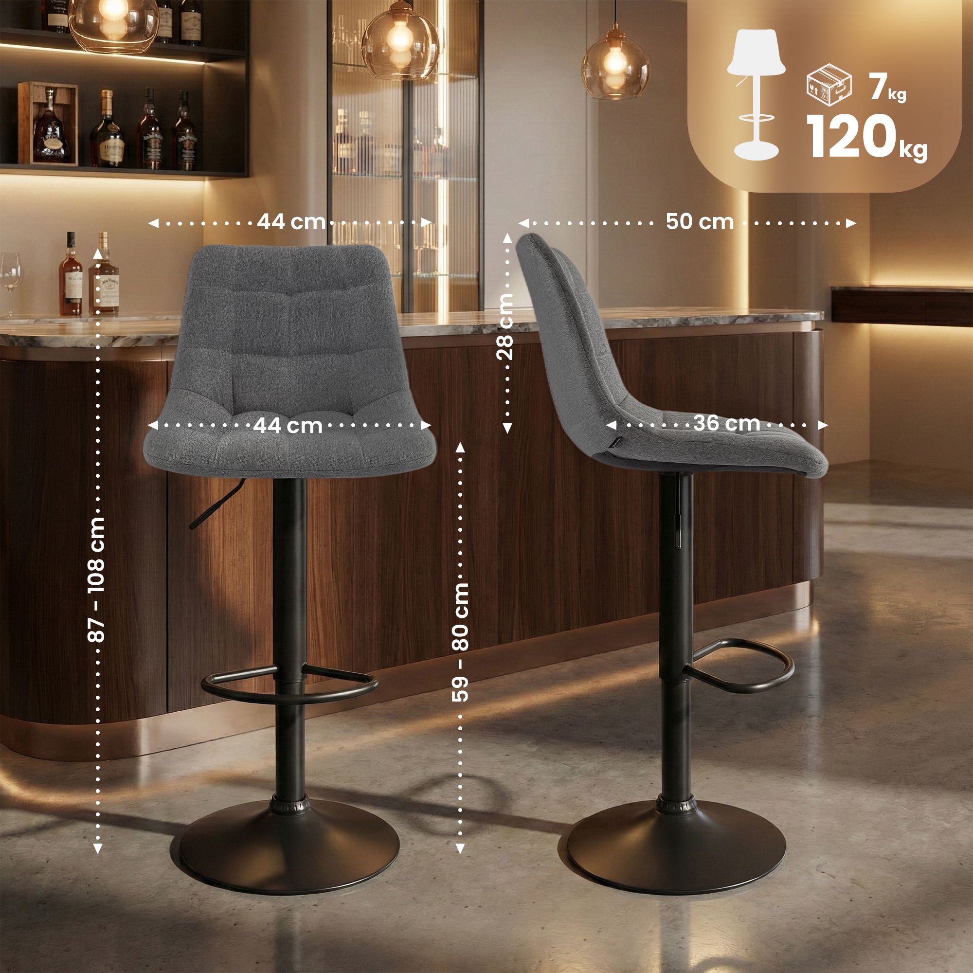 Tabouret de bar Mapun