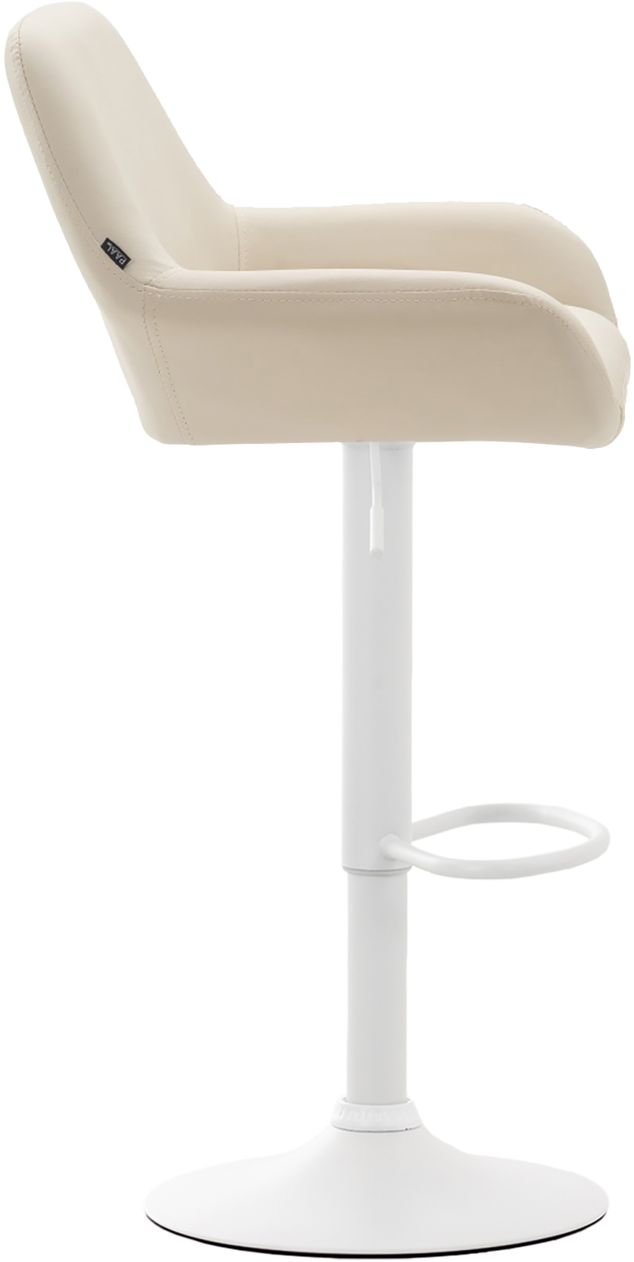 Lot de 2 tabourets de bar Braga en Similicuir