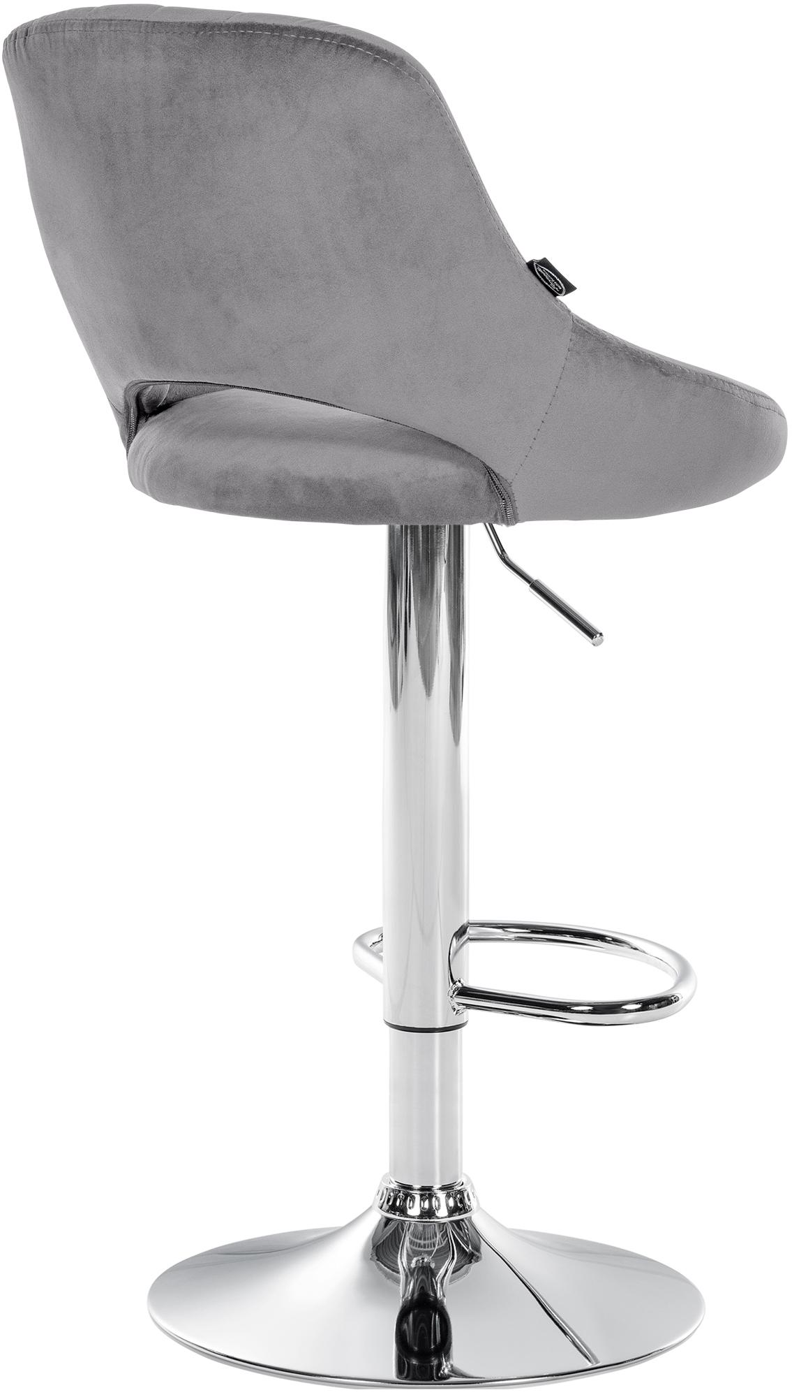 Lot de 2 tabourets de bar Milet en velours