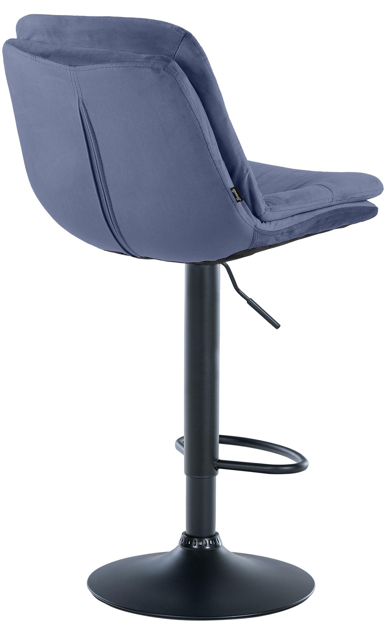 Tabouret de bar Laurel velours
