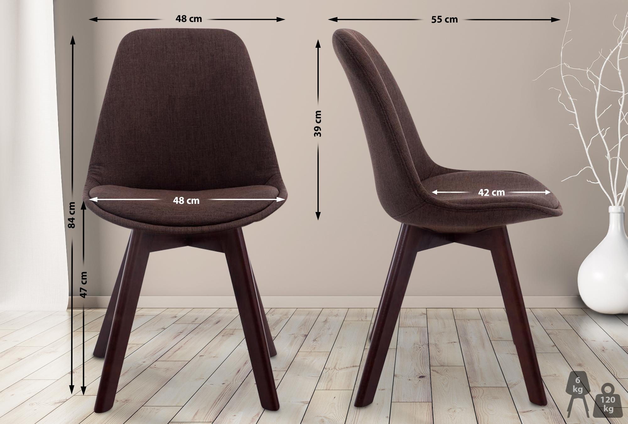 Chaise de visiteur Borneo V2 tissu
