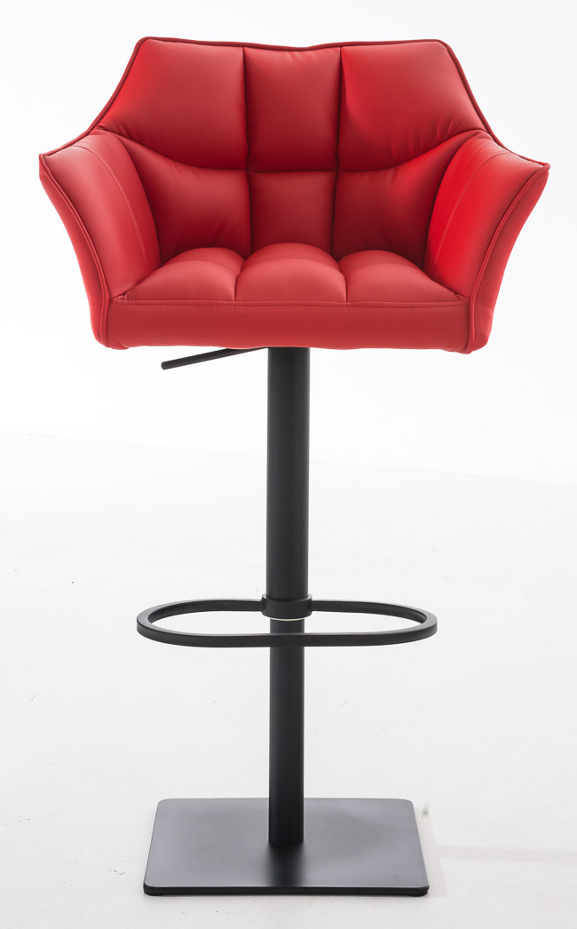 Lot de 2 tabourets de bar Damaso en similicuir