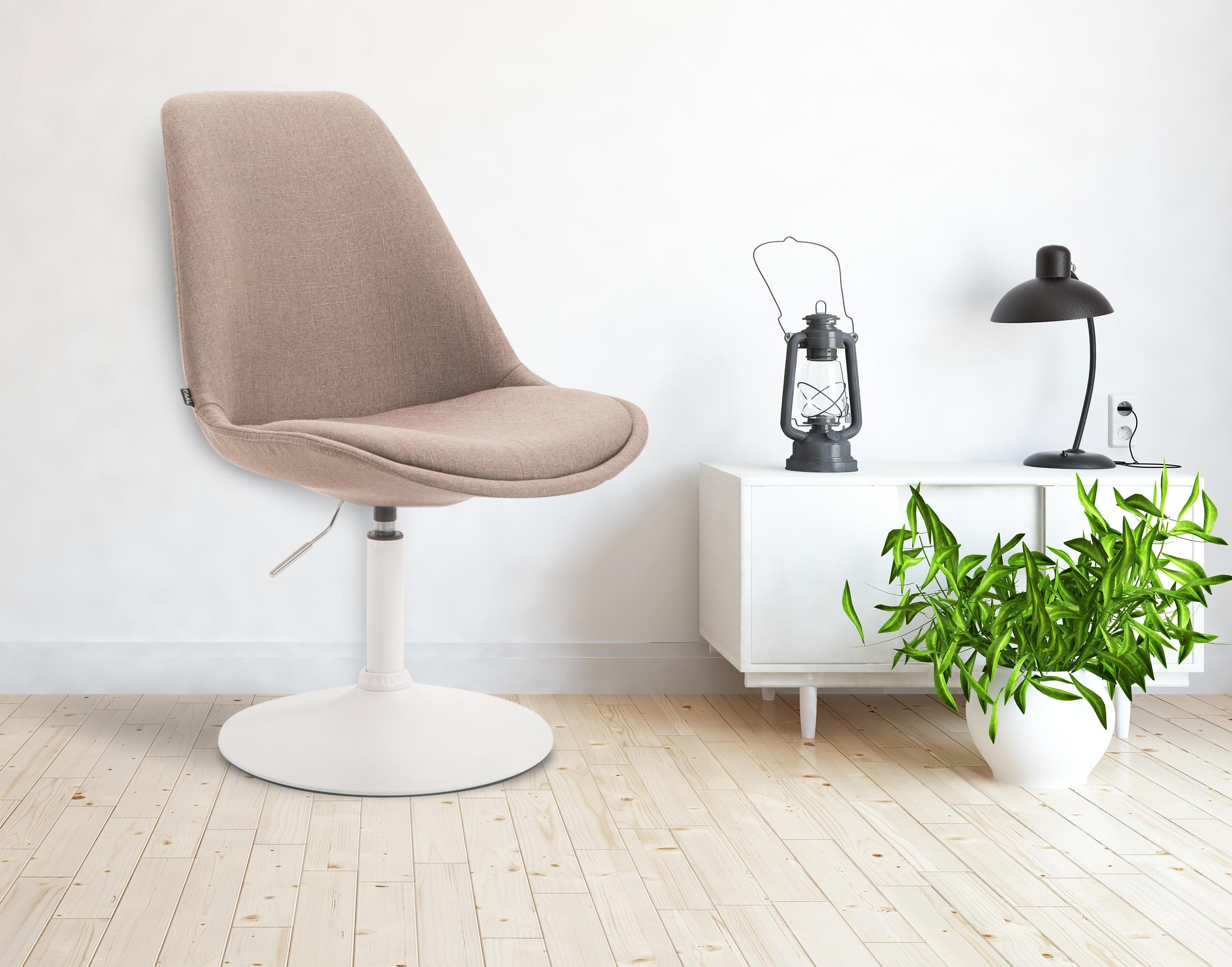 Chaise de salle à manger Maverick tissu avec pied trompette