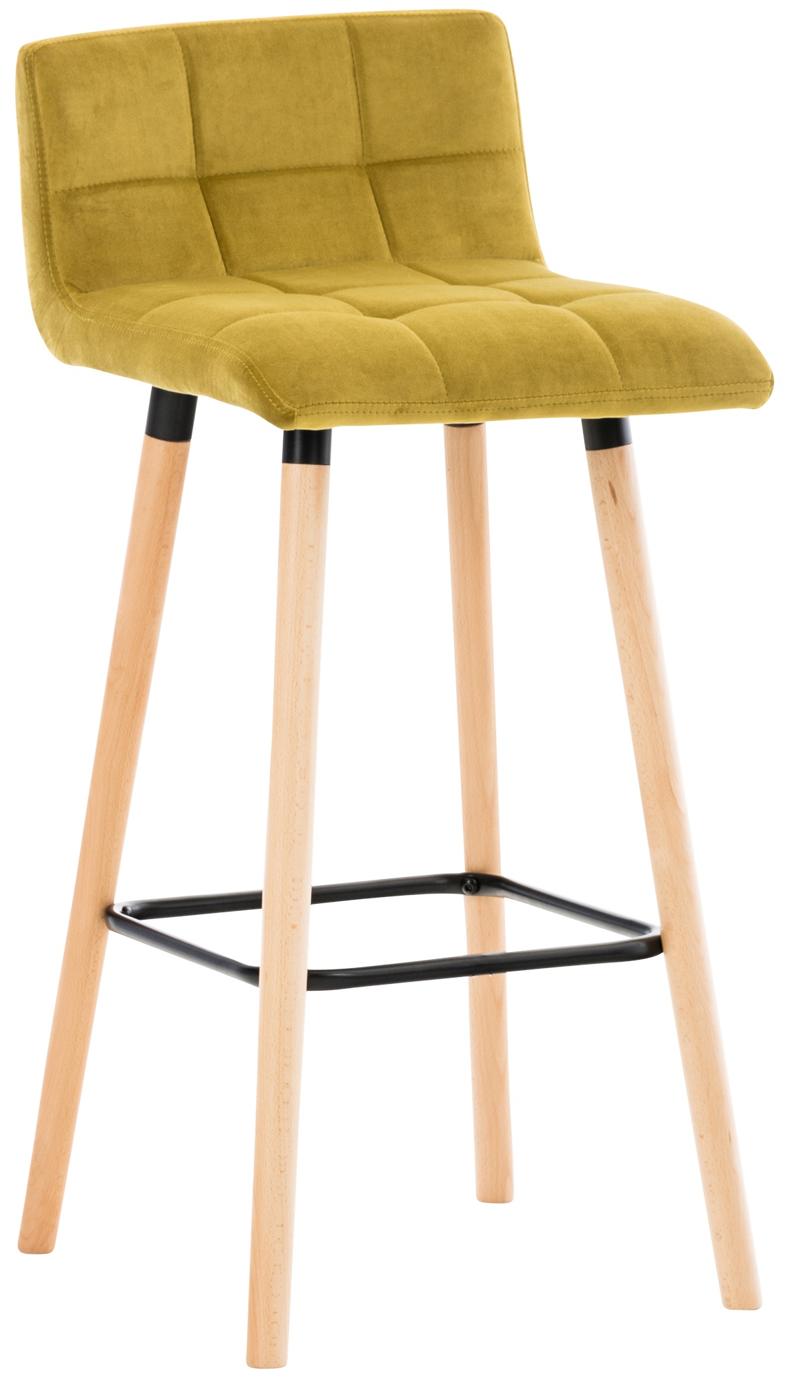 Tabouret de bar Lincoln velours