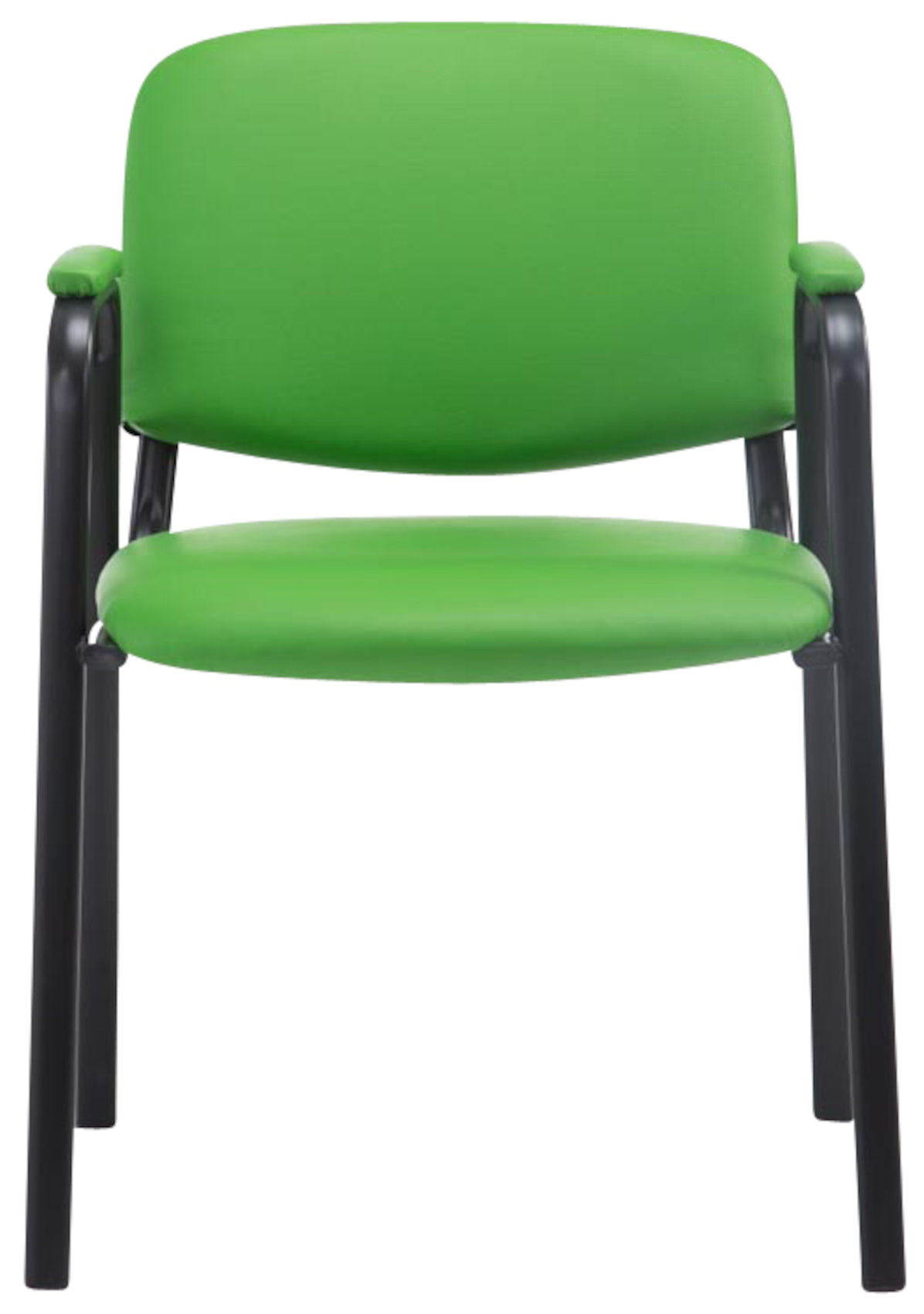 Lot de 4 chaises empilables Ken Pro en simili cuir