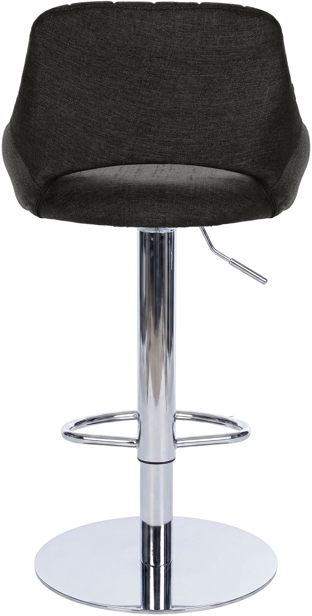 Lot de 2 tabourets de bar Milet chromés avec socles extra lourds