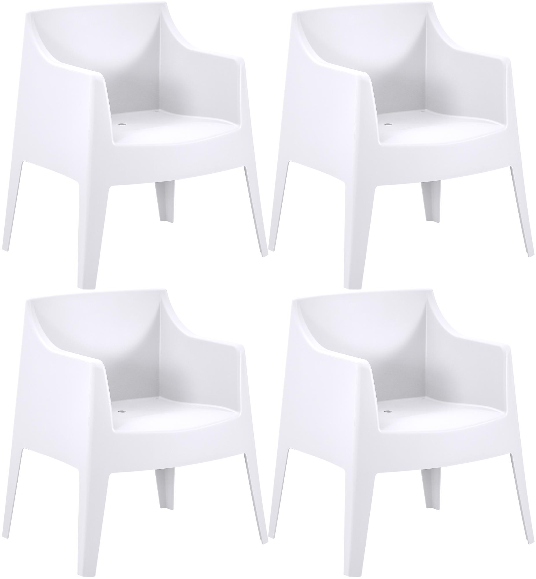 Ensemble de 4 chaises de jardin Bartal