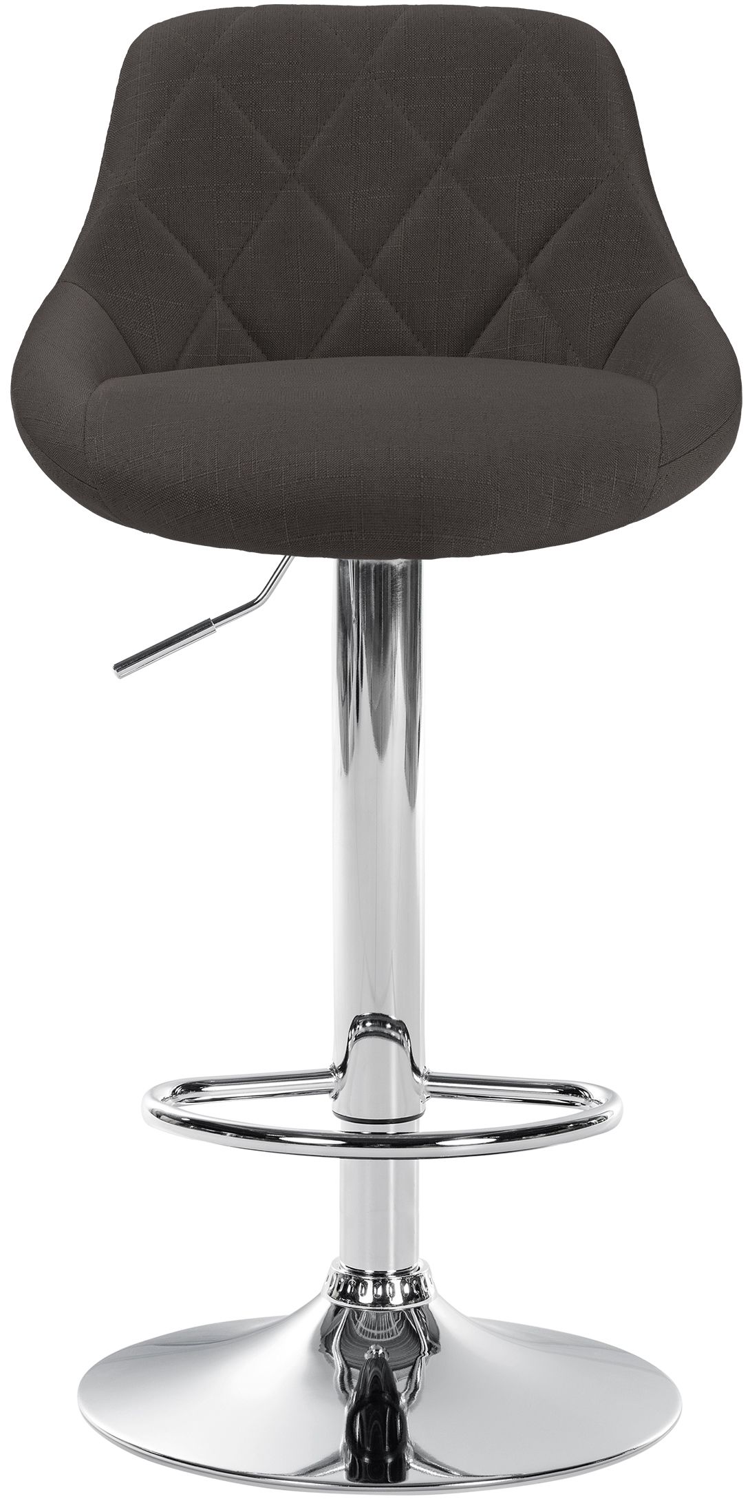 Tabouret de bar Lazio en Tissu Hauteur réglable siège pivotant