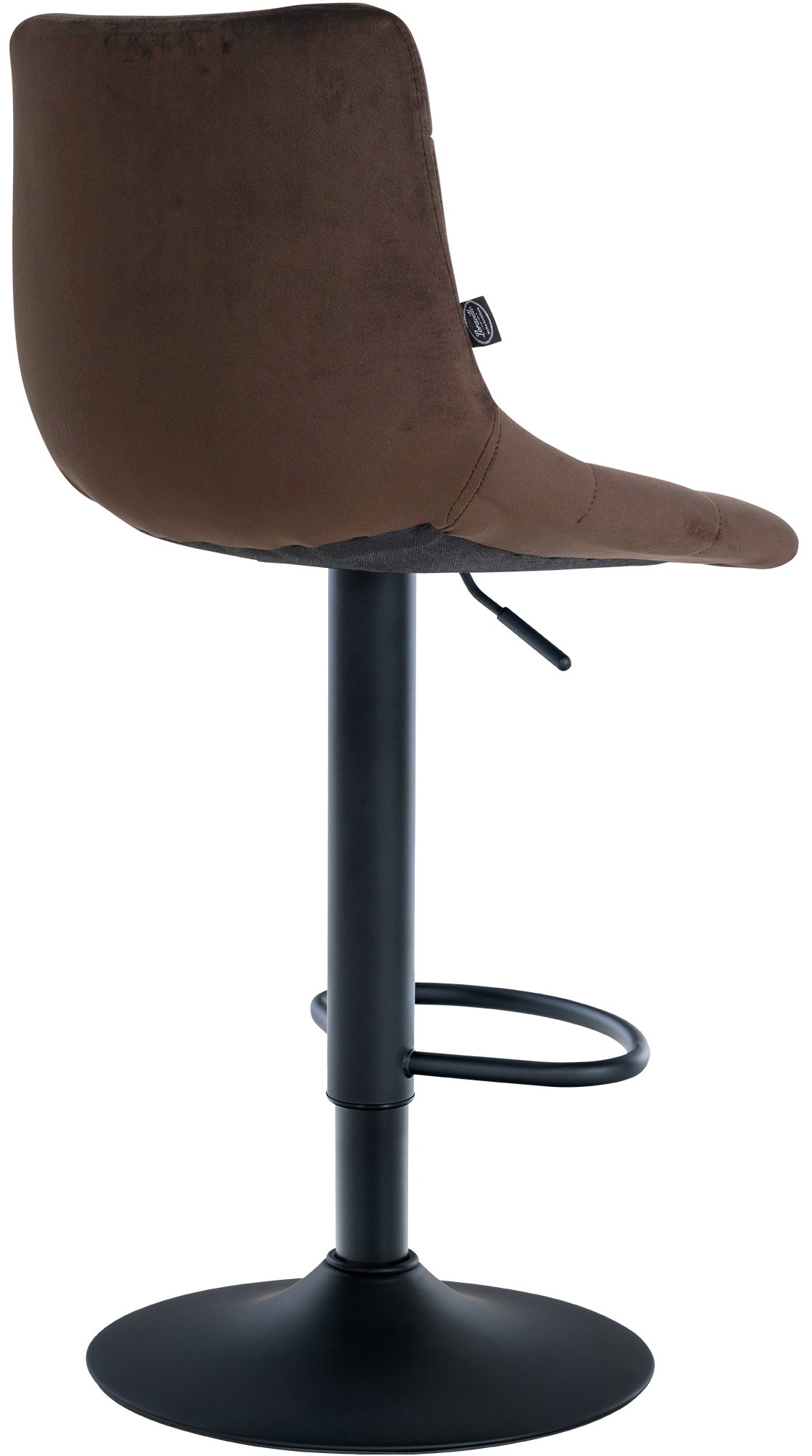 Lot de 2 tabourets de bar Jerry velours